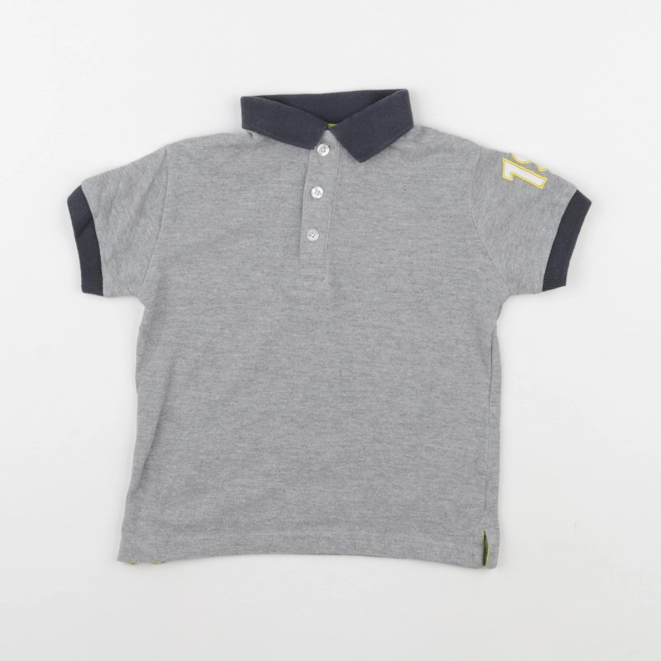 Cyrillus - polo gris - 3 ans