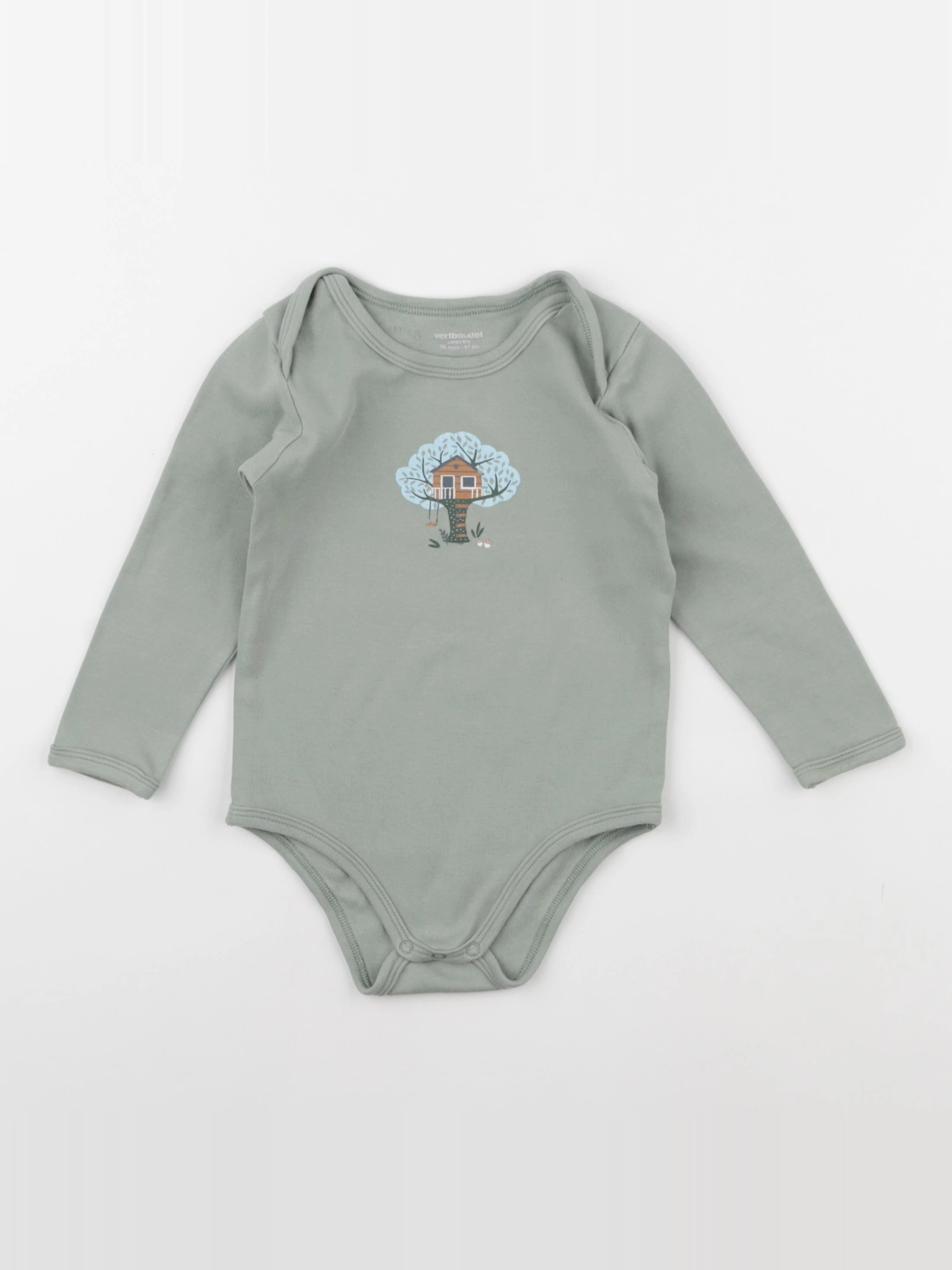 Vertbaudet - body vert - 36 mois