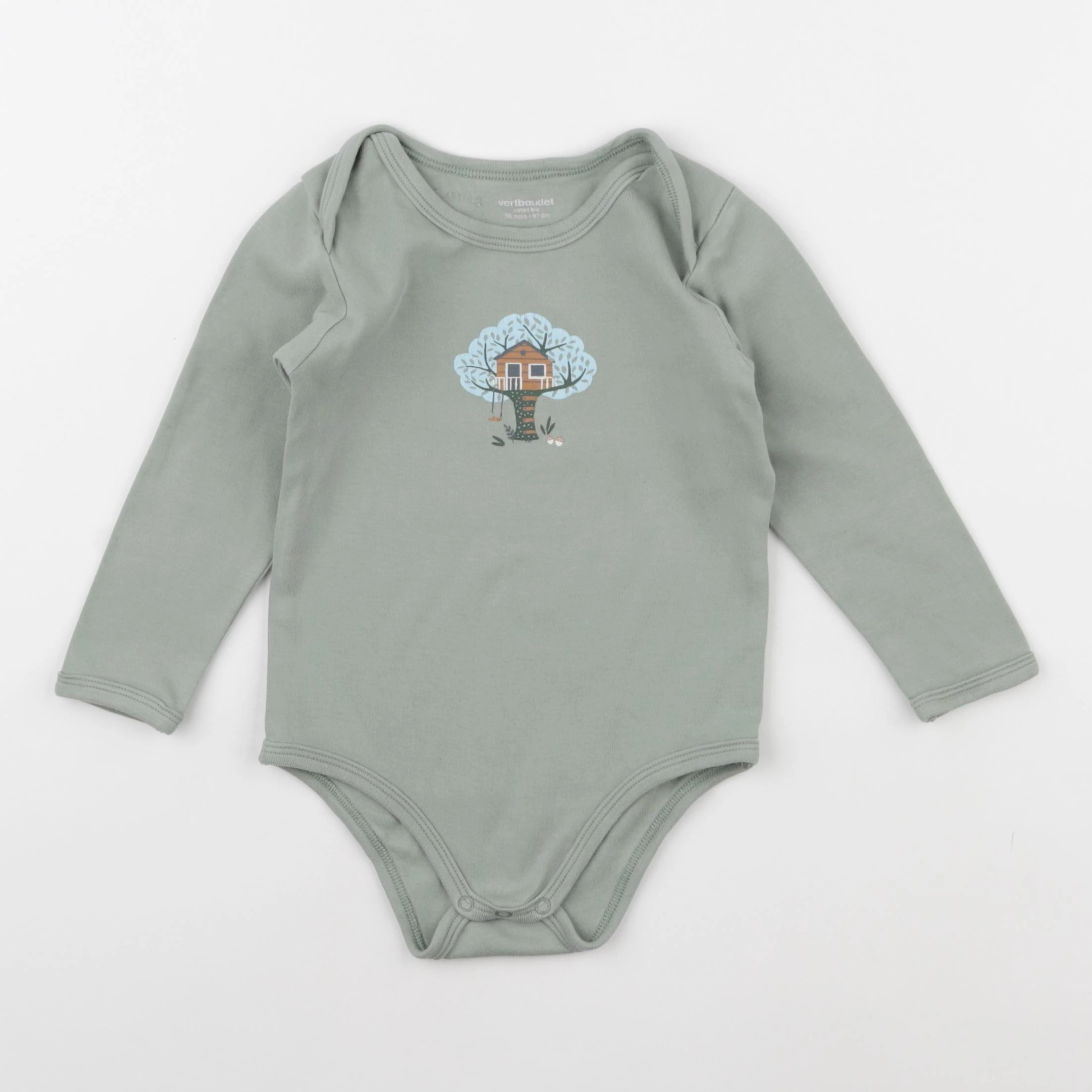 Vertbaudet - body vert - 36 mois