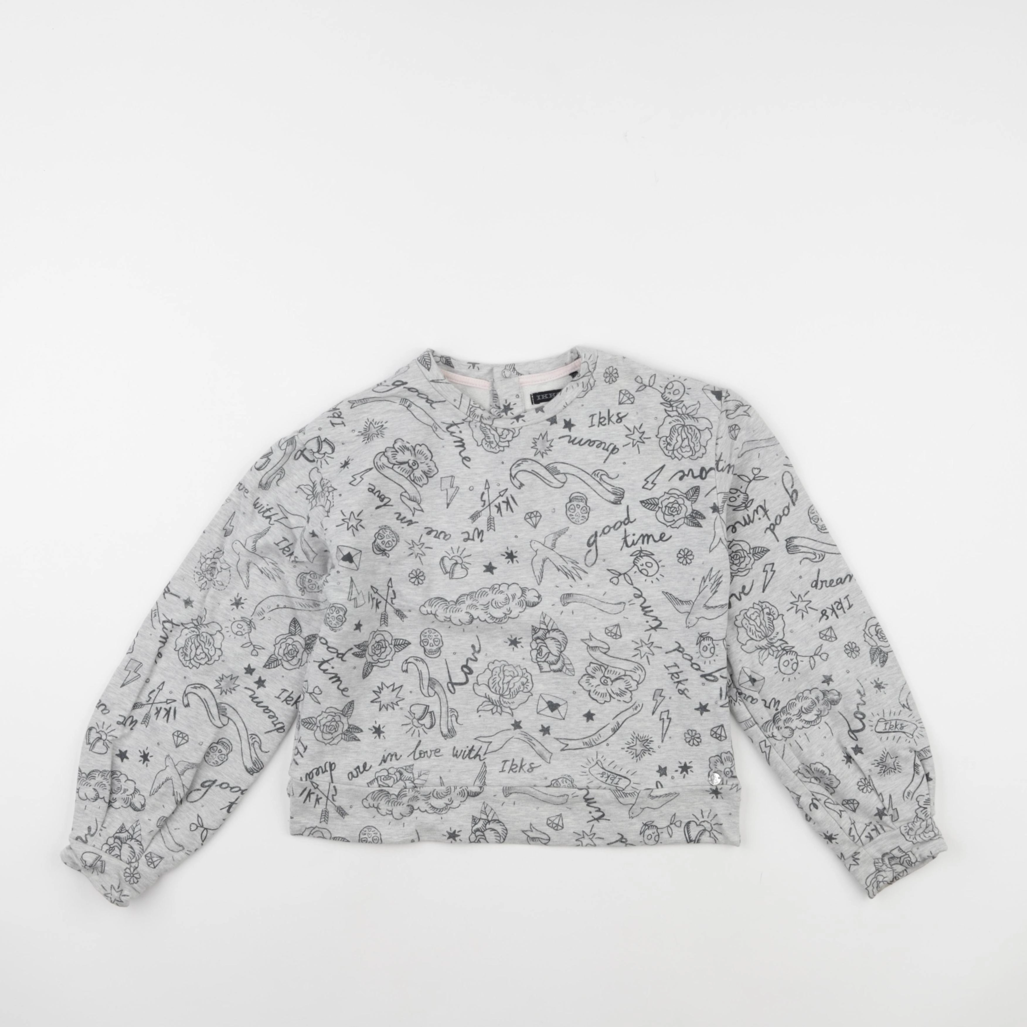 IKKS - sweat gris - 10 ans