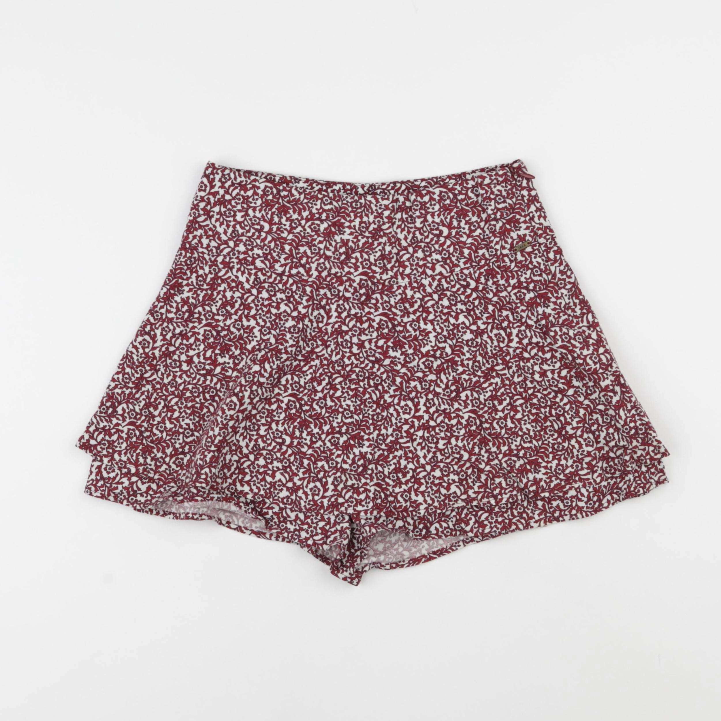IKKS - jupe short rouge, blanc - 8 ans
