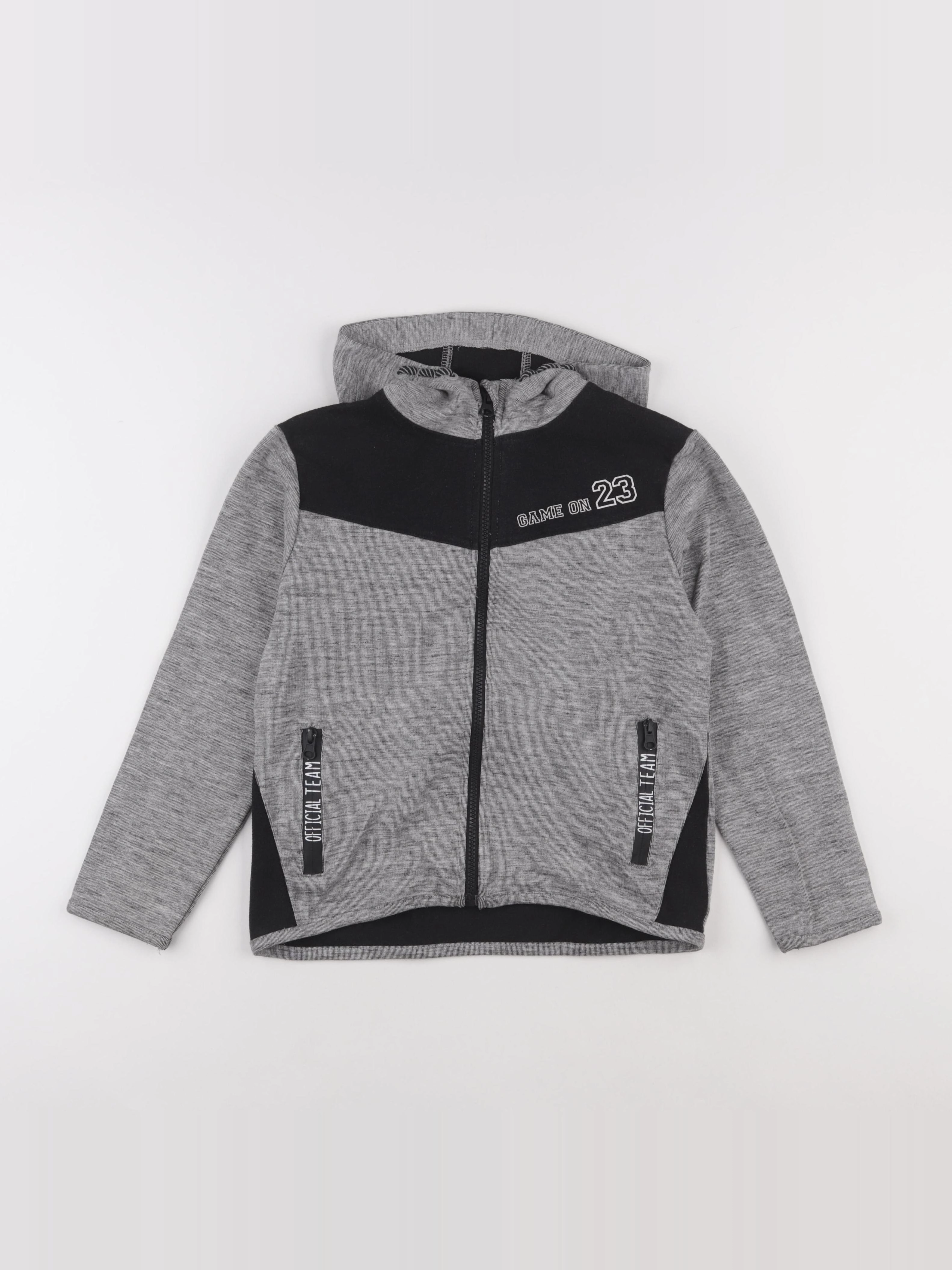Vertbaudet - sweat gris - 10 ans