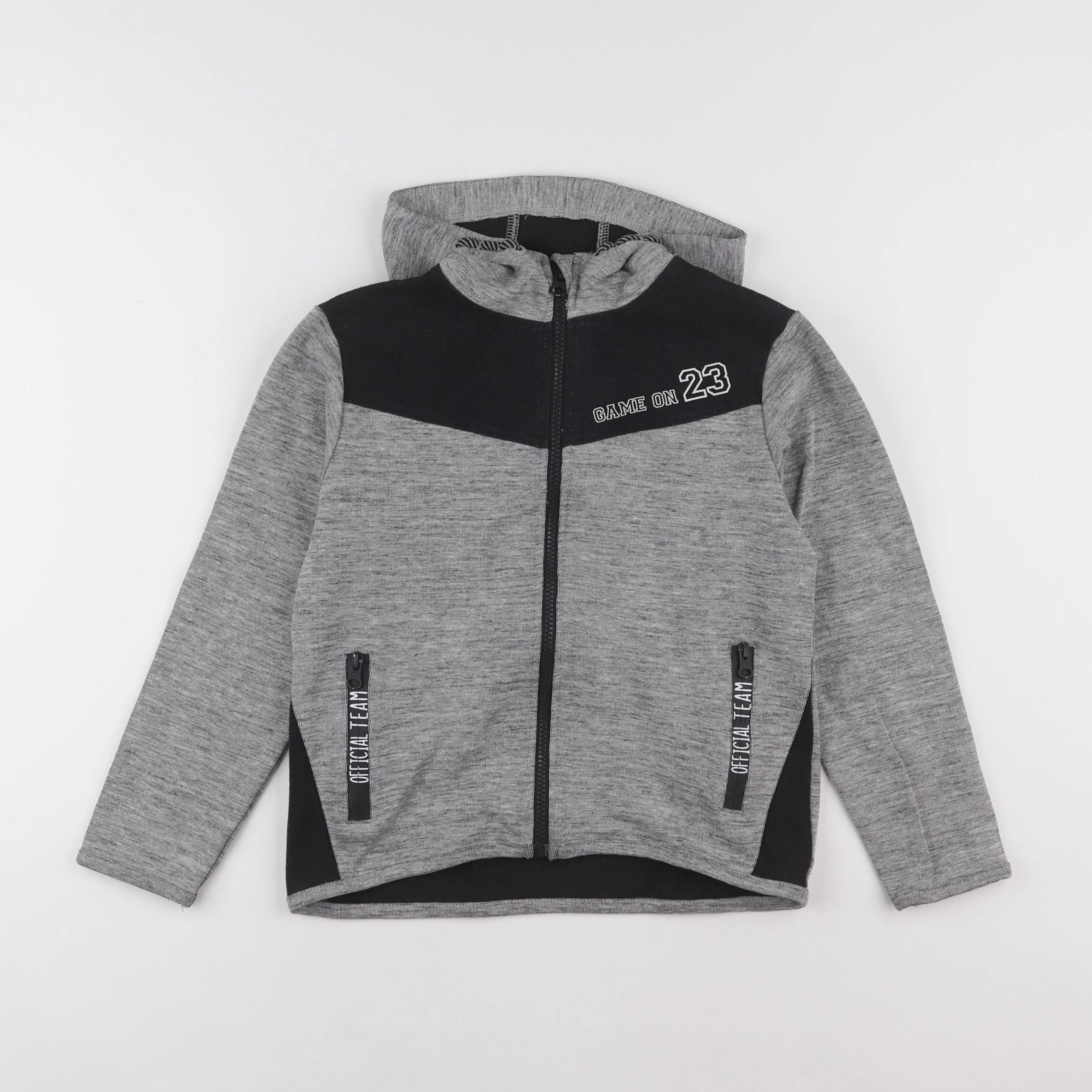 Vertbaudet - sweat gris - 10 ans