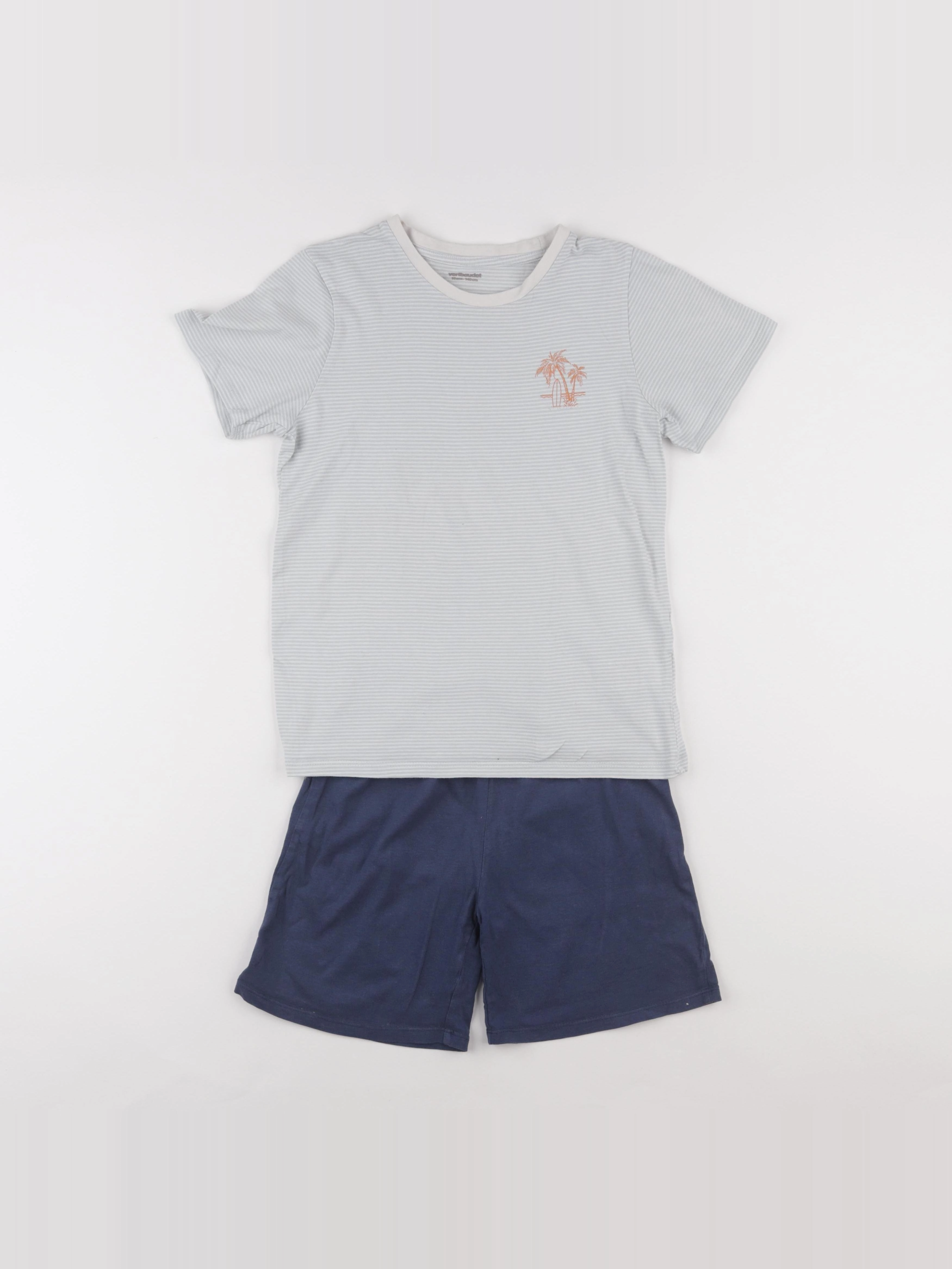Vertbaudet - pyjama coton bleu - 10 ans