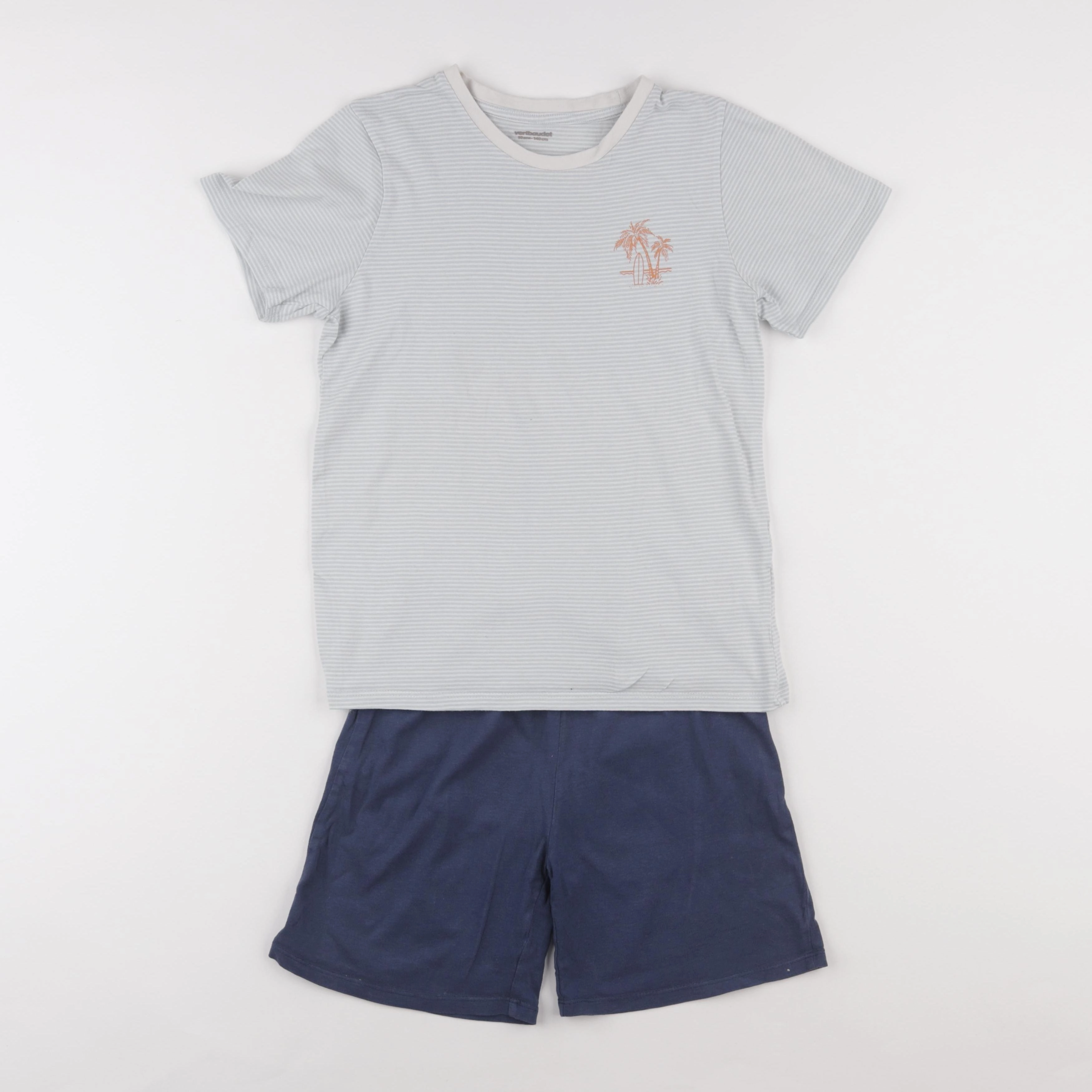 Vertbaudet - pyjama coton bleu - 10 ans