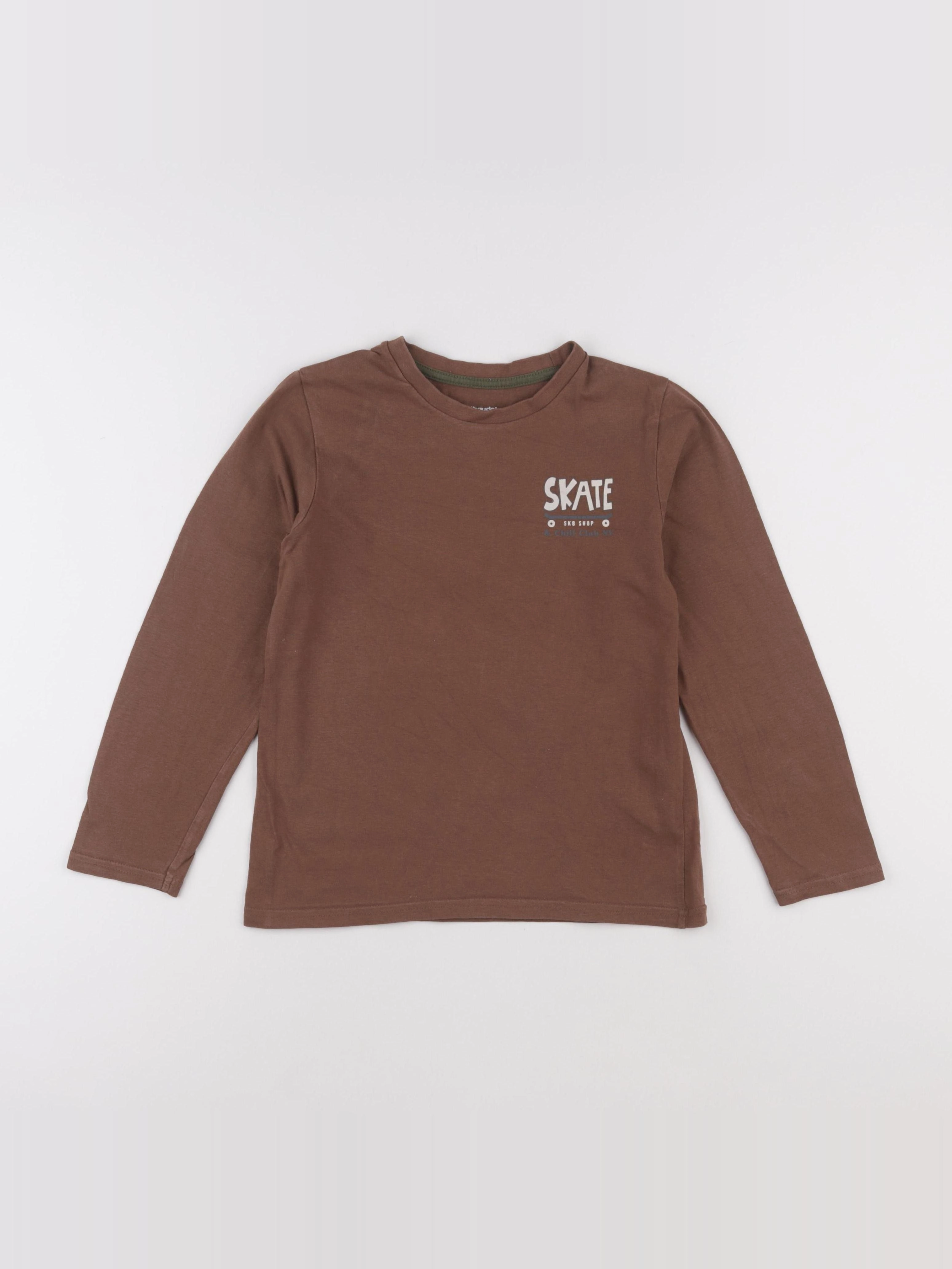 Vertbaudet - tee-shirt marron - 10 ans