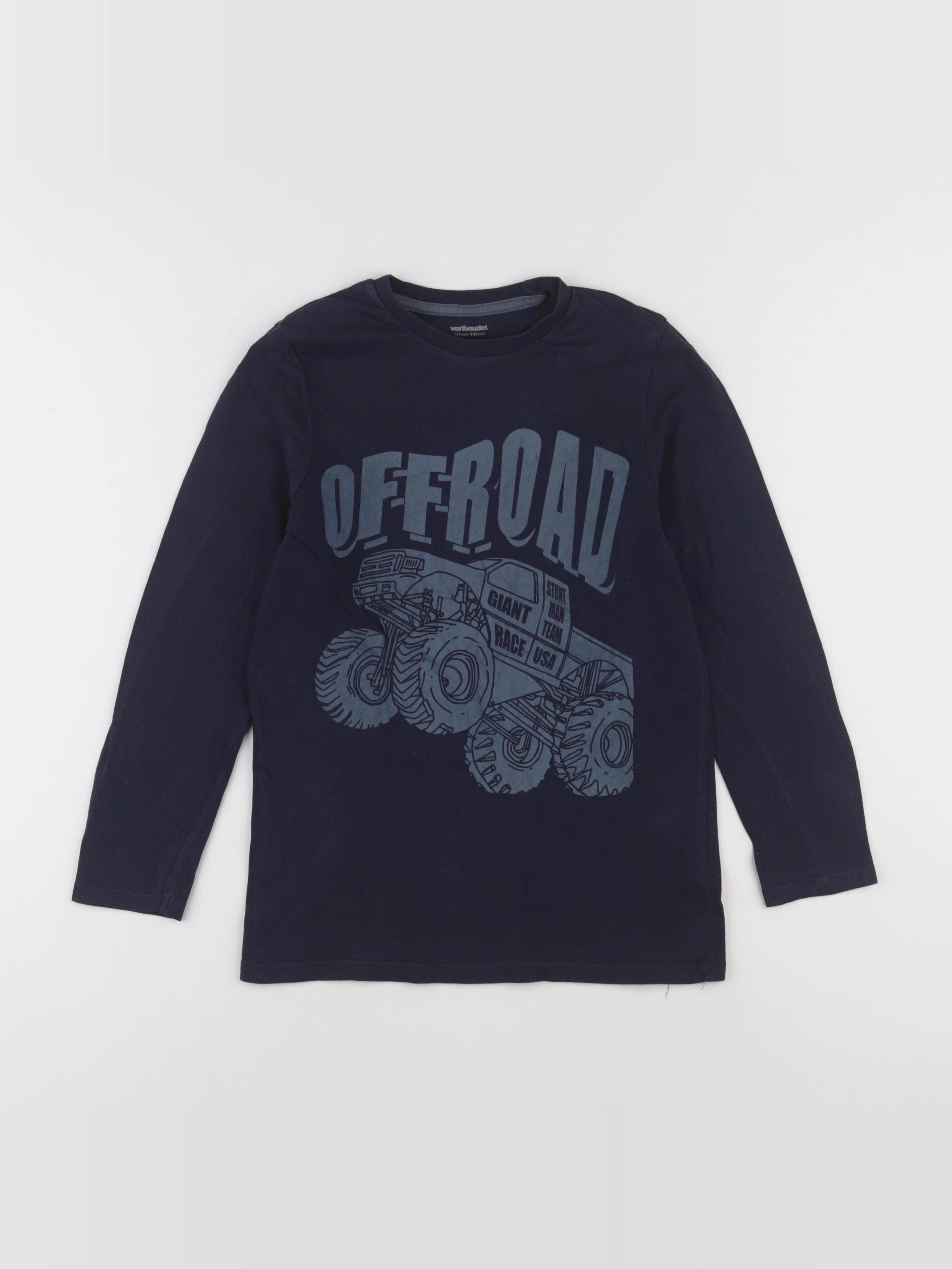 Vertbaudet - tee-shirt bleu - 10 ans