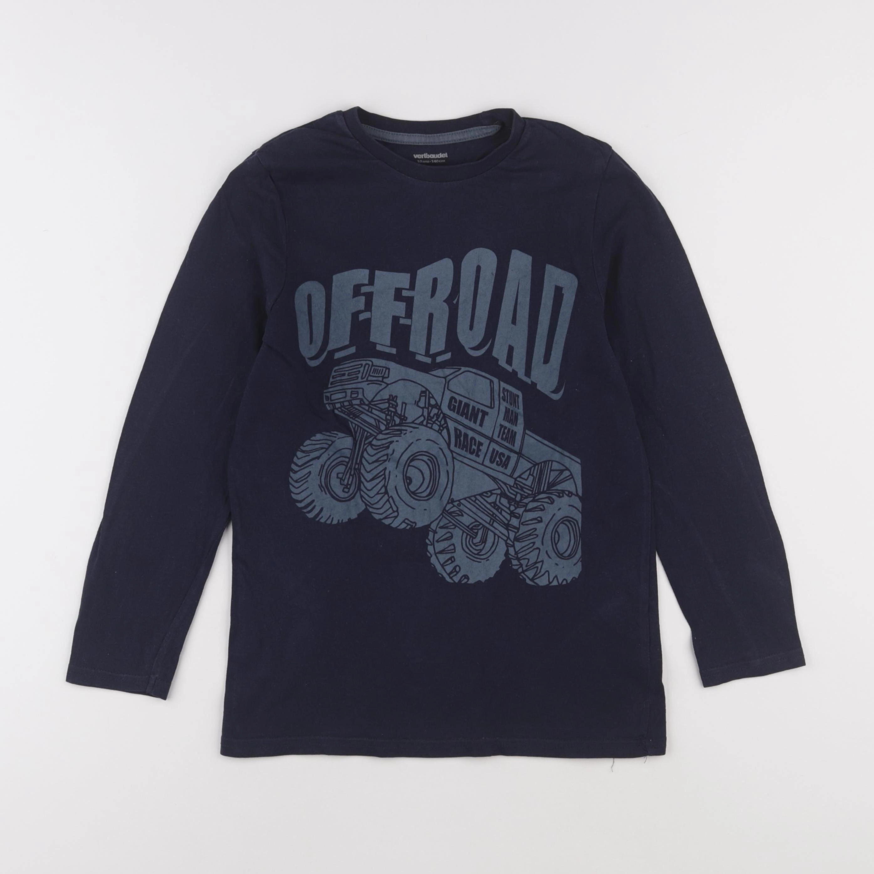 Vertbaudet - tee-shirt bleu - 10 ans