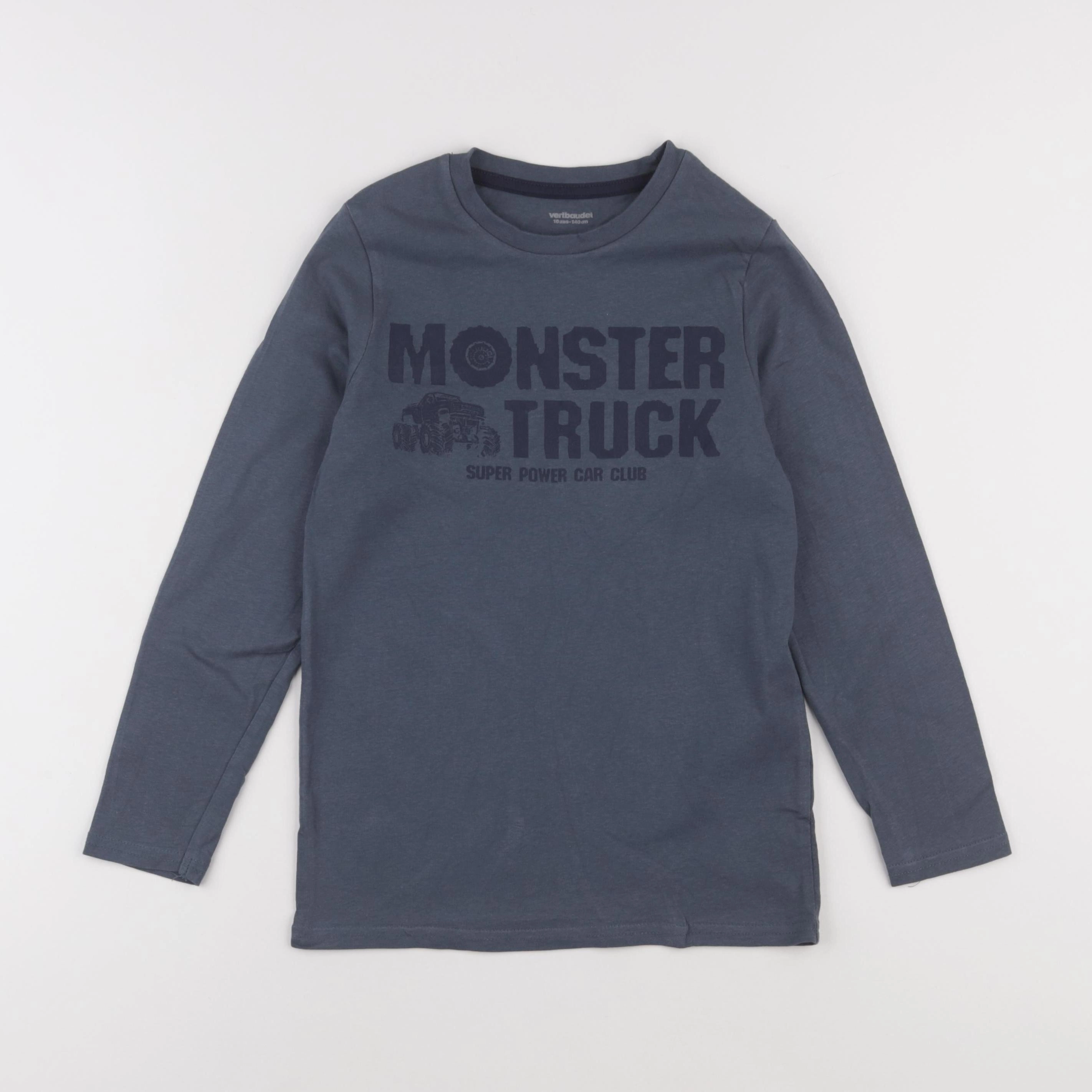 Vertbaudet - tee-shirt bleu - 10 ans