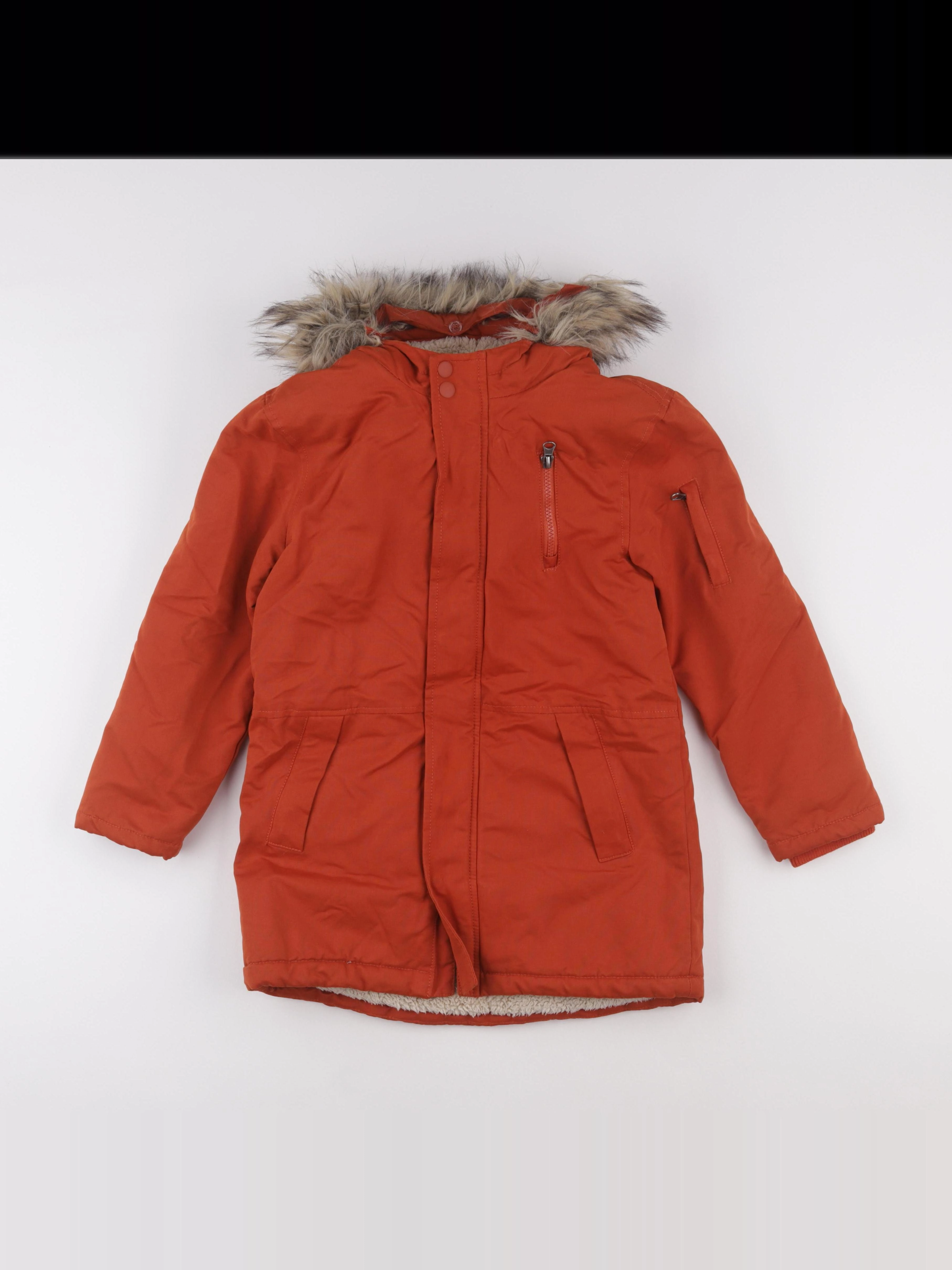 Vertbaudet - parka orange - 10 ans
