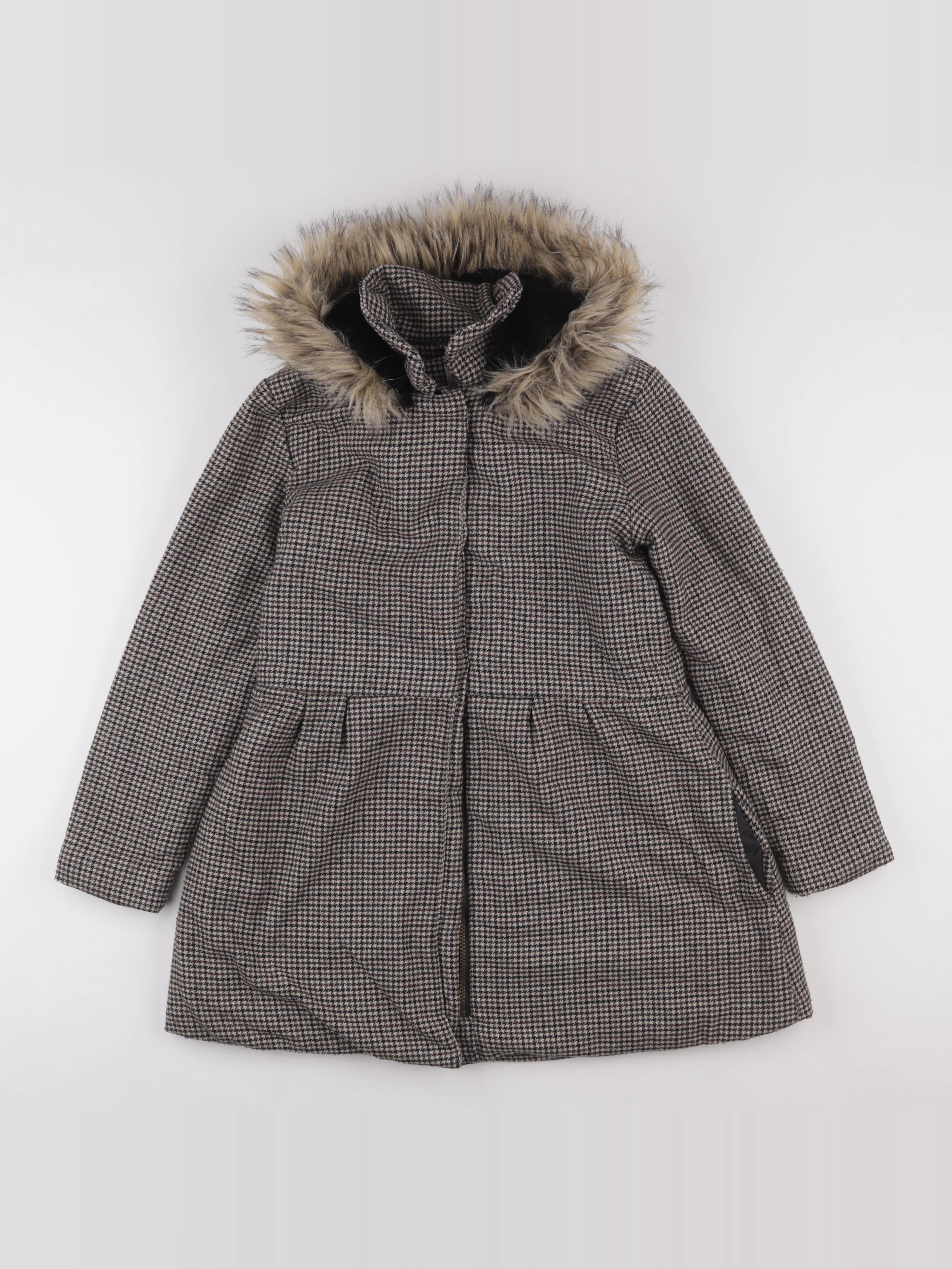 Vertbaudet - manteau marron, noir - 14 ans