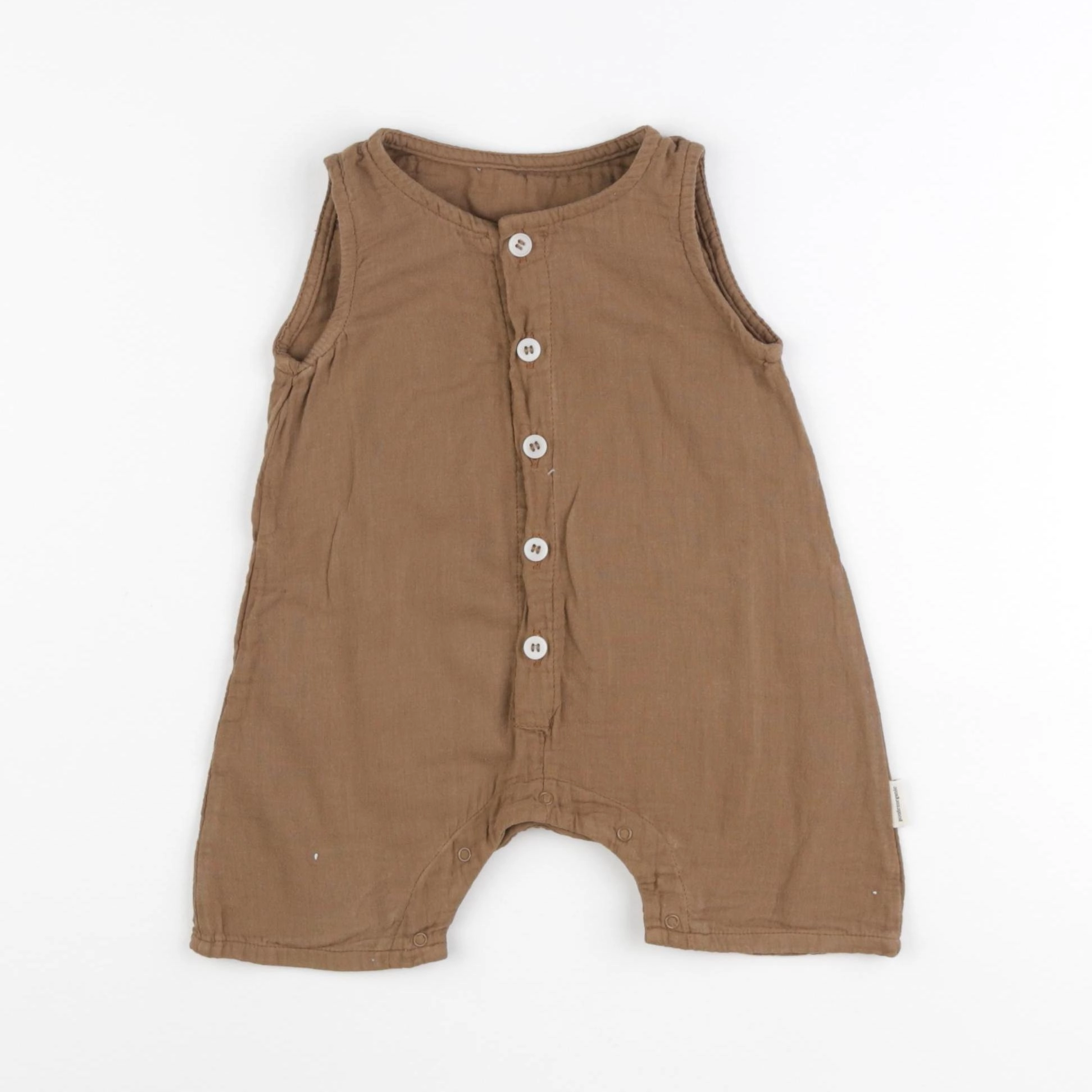 Poudre Organic - combinaison marron - 6 mois