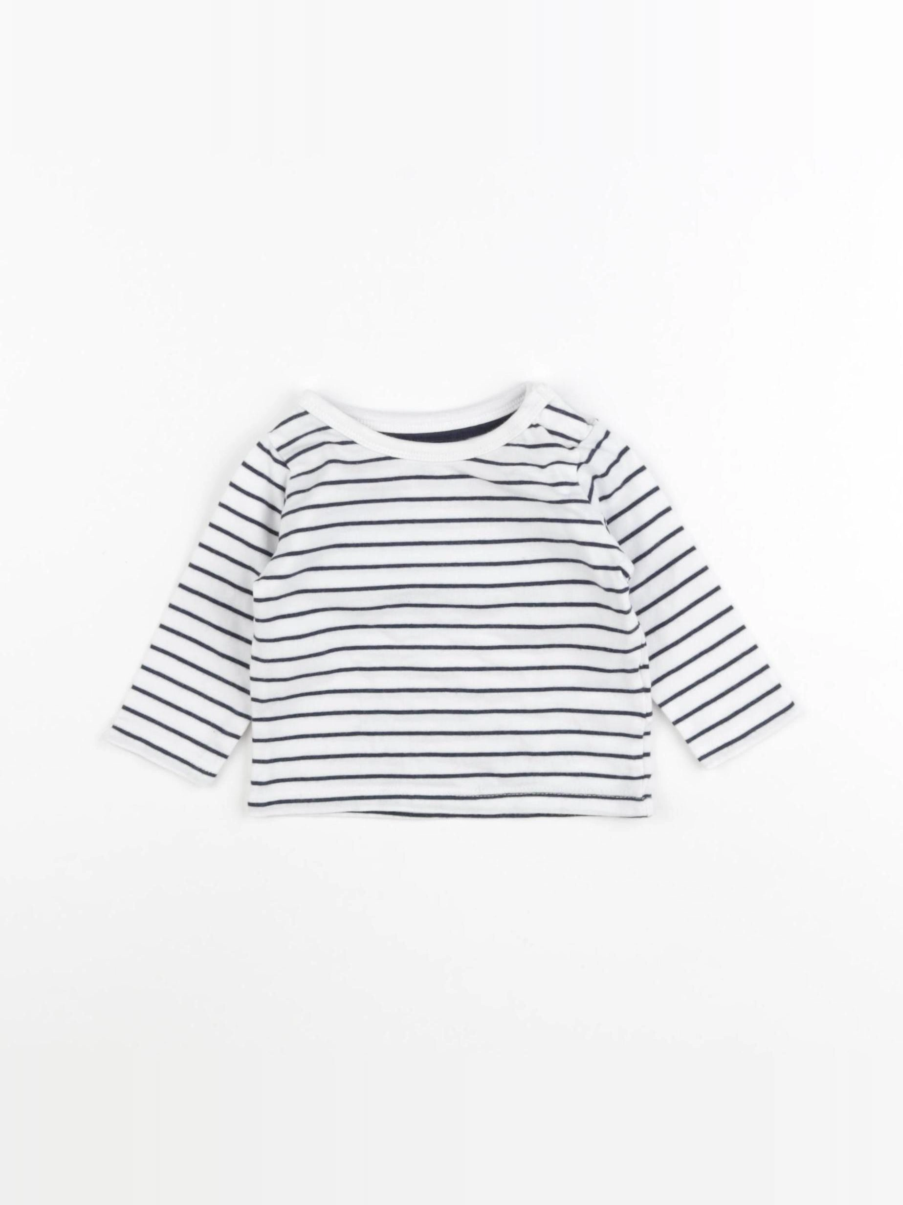 Vertbaudet - tee-shirt blanc - 3 mois