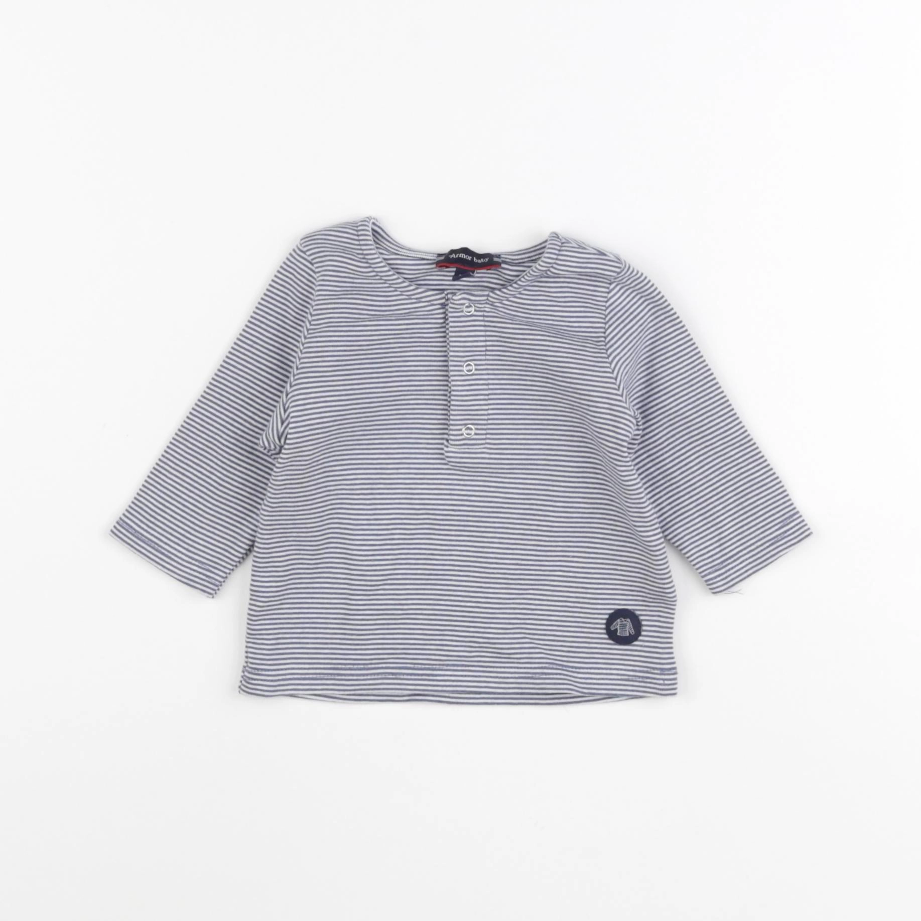 Armor Lux - tee-shirt bleu - 3 mois