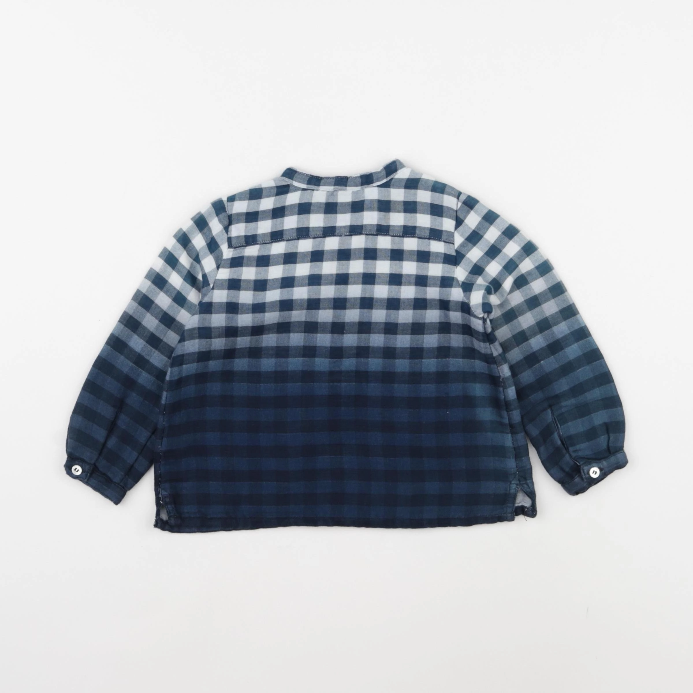 Bonpoint - blouse bleu - 12 mois