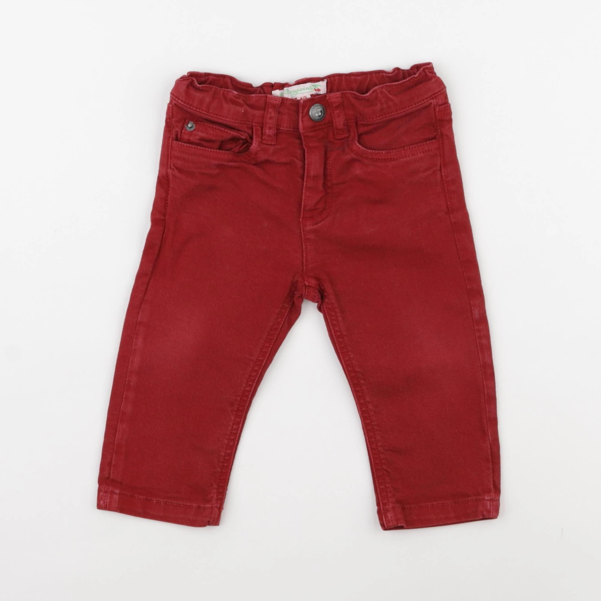 Bonpoint - jean rouge - 12 mois