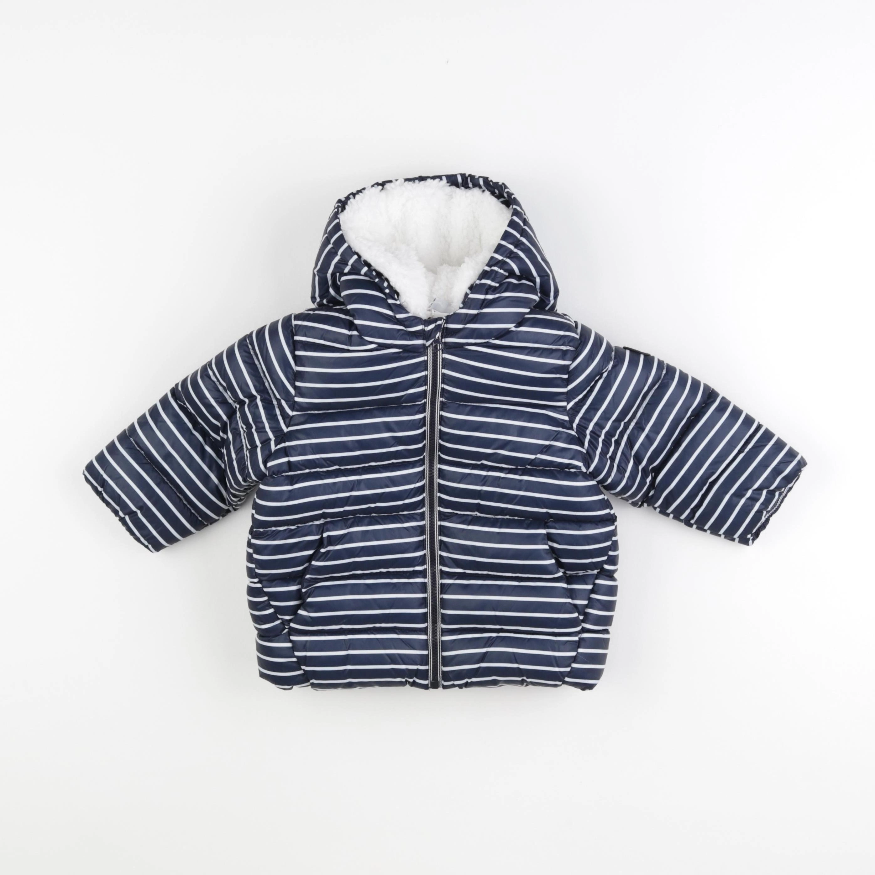 Petit Bateau - doudoune bleu - 18 mois