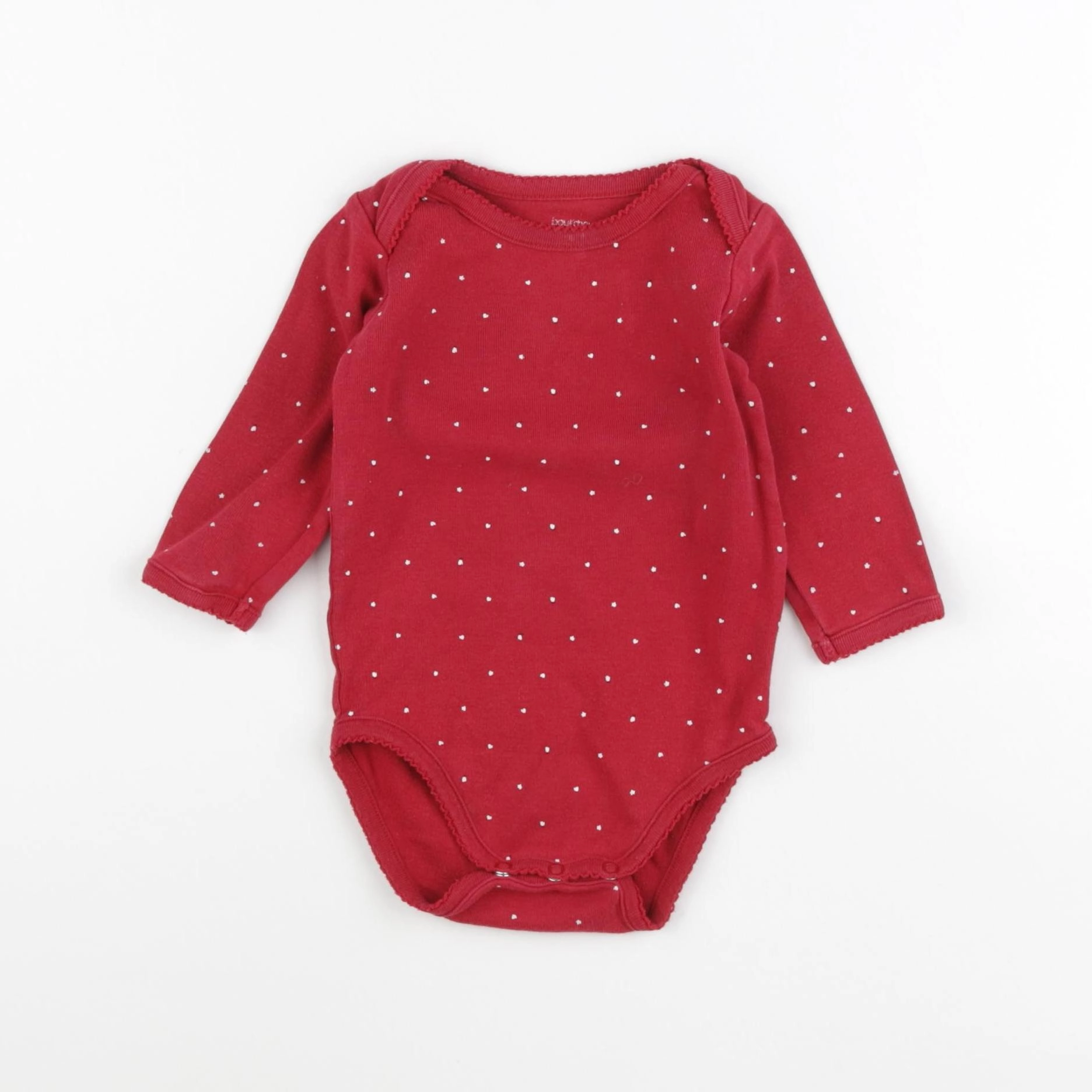 Boutchou - body rouge - 12 mois