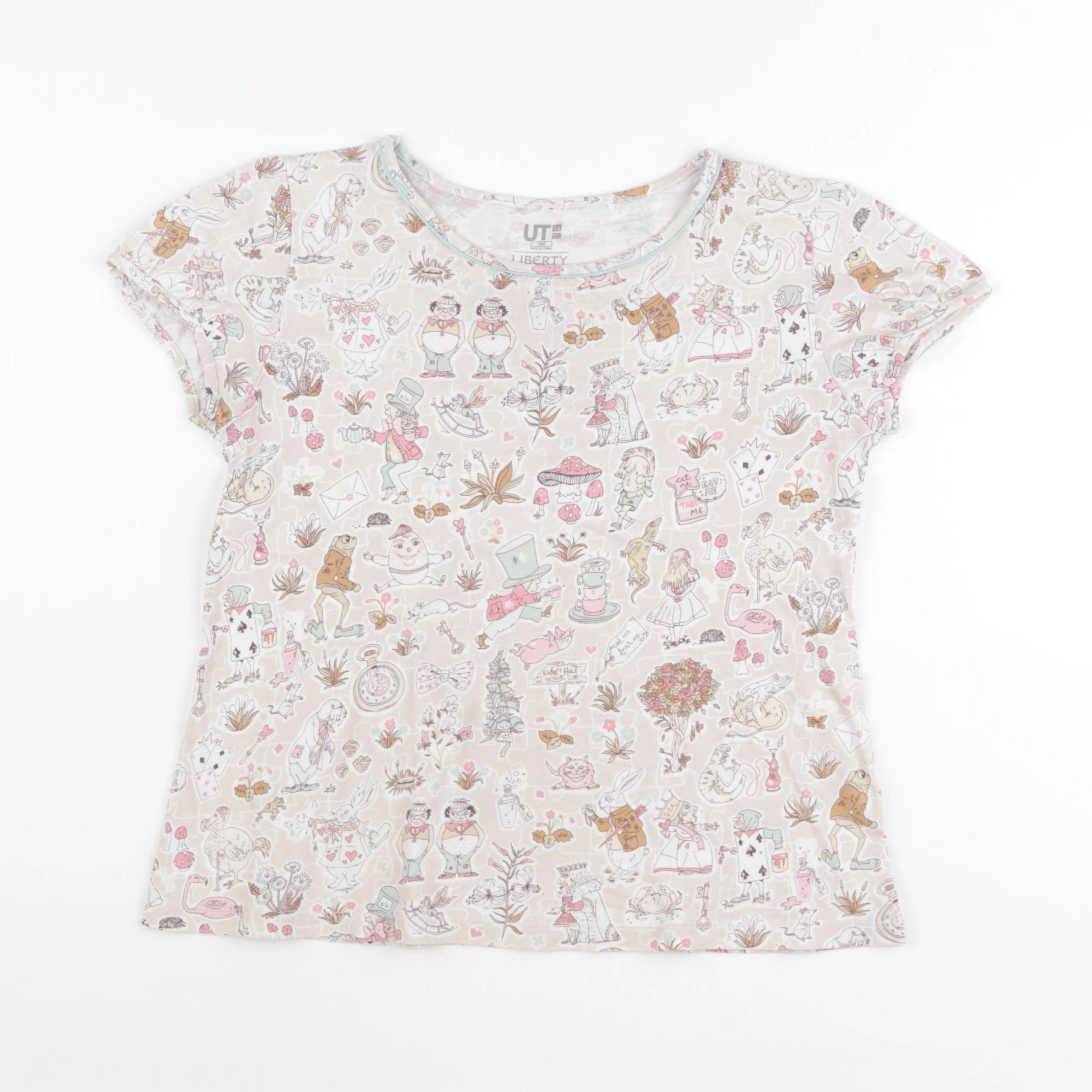 Uniqlo - tee-shirt beige - 10 ans