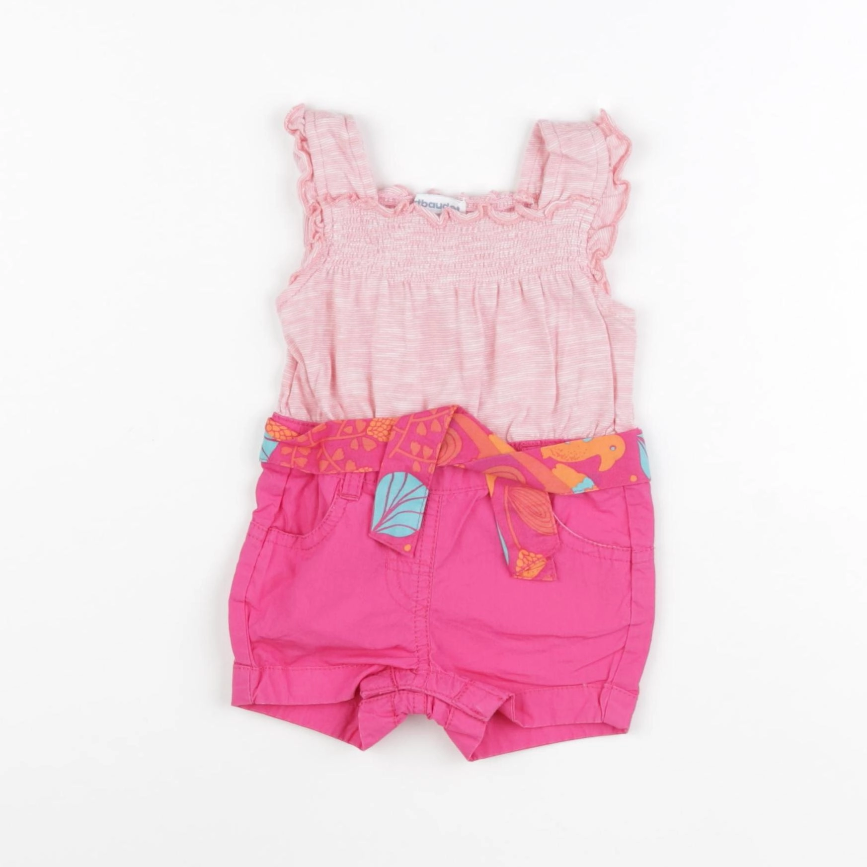 Vertbaudet - ensemble rose - 3 mois