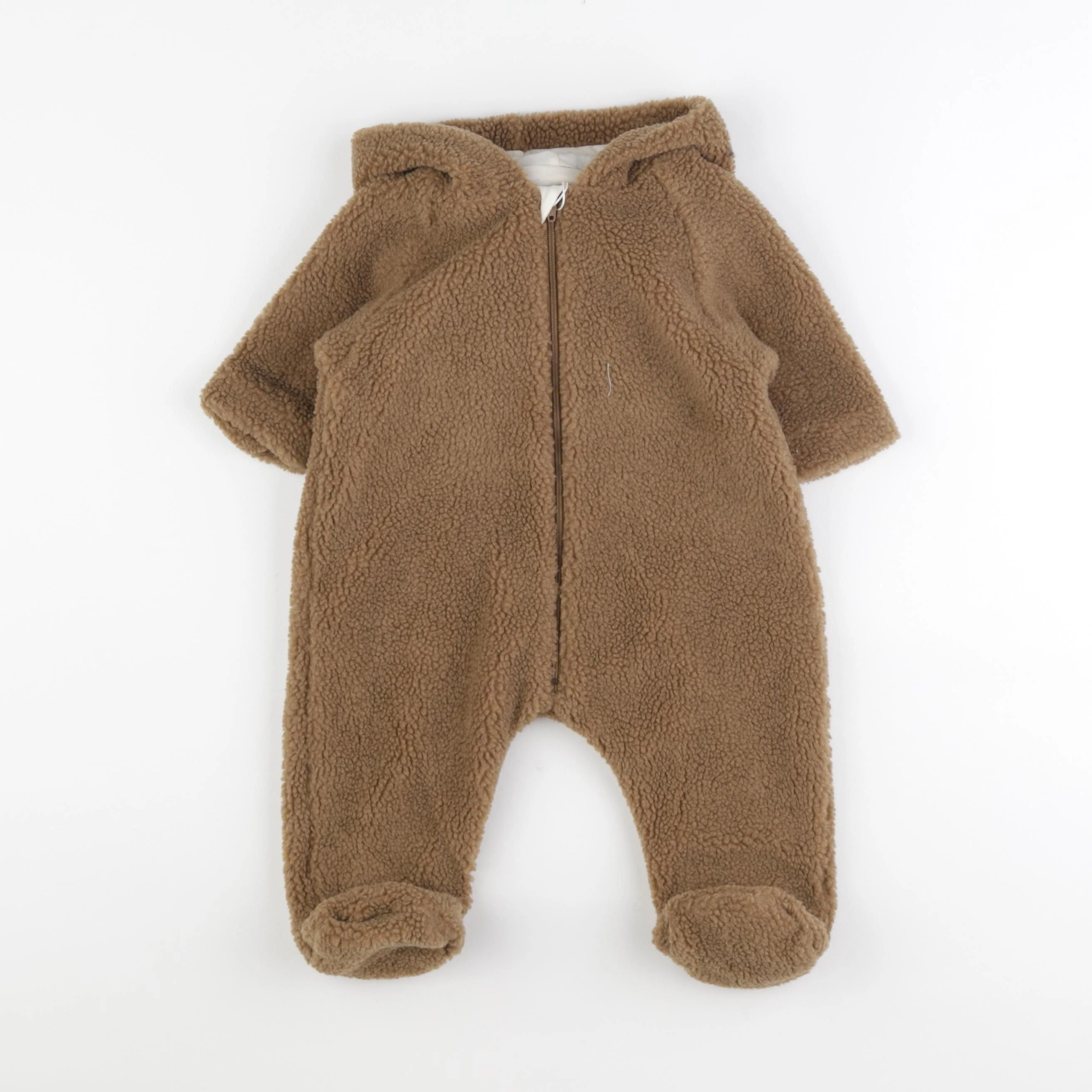 Petit Bateau - combi-pilote marron - 3 mois
