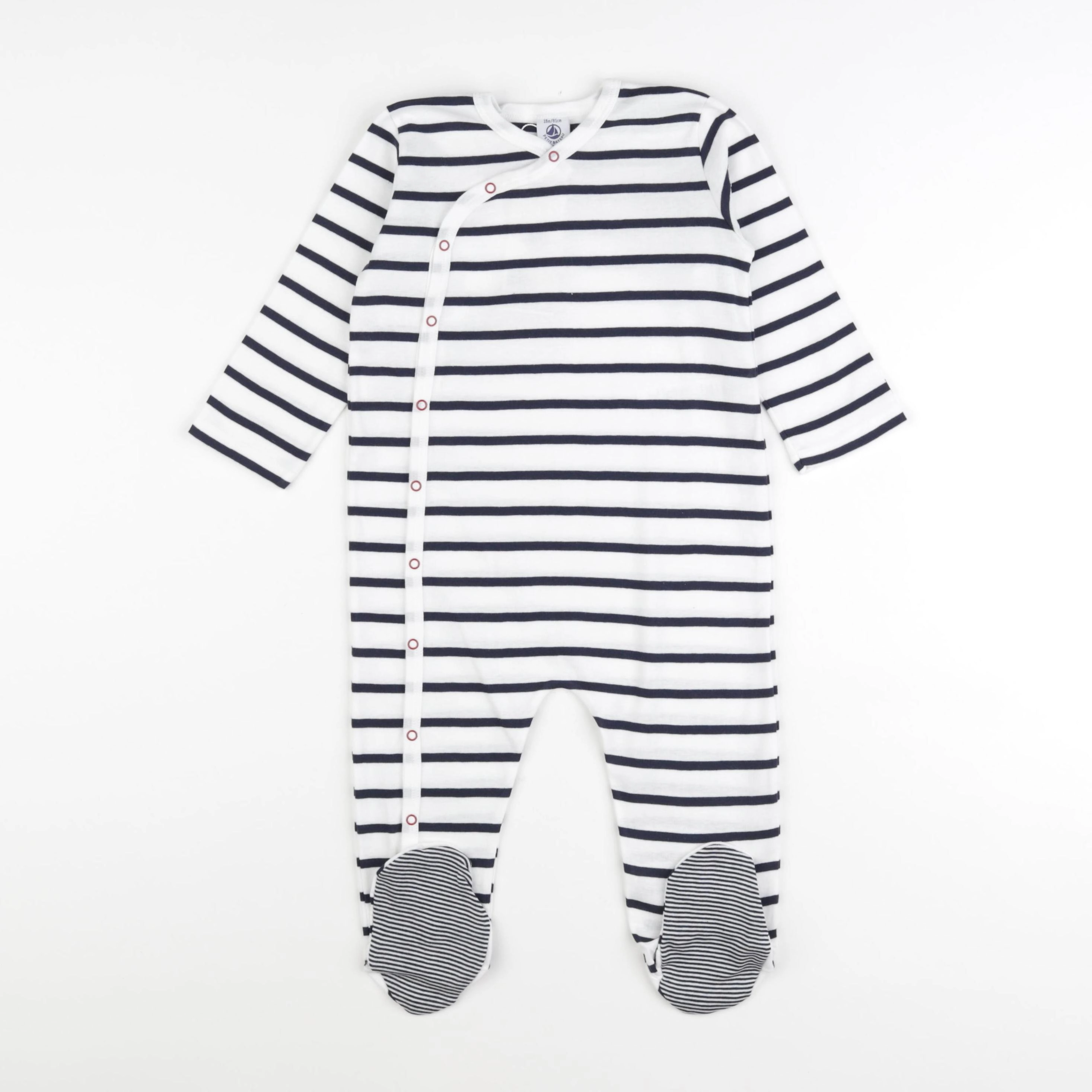 Petit Bateau - pyjama coton bleu - 18 mois