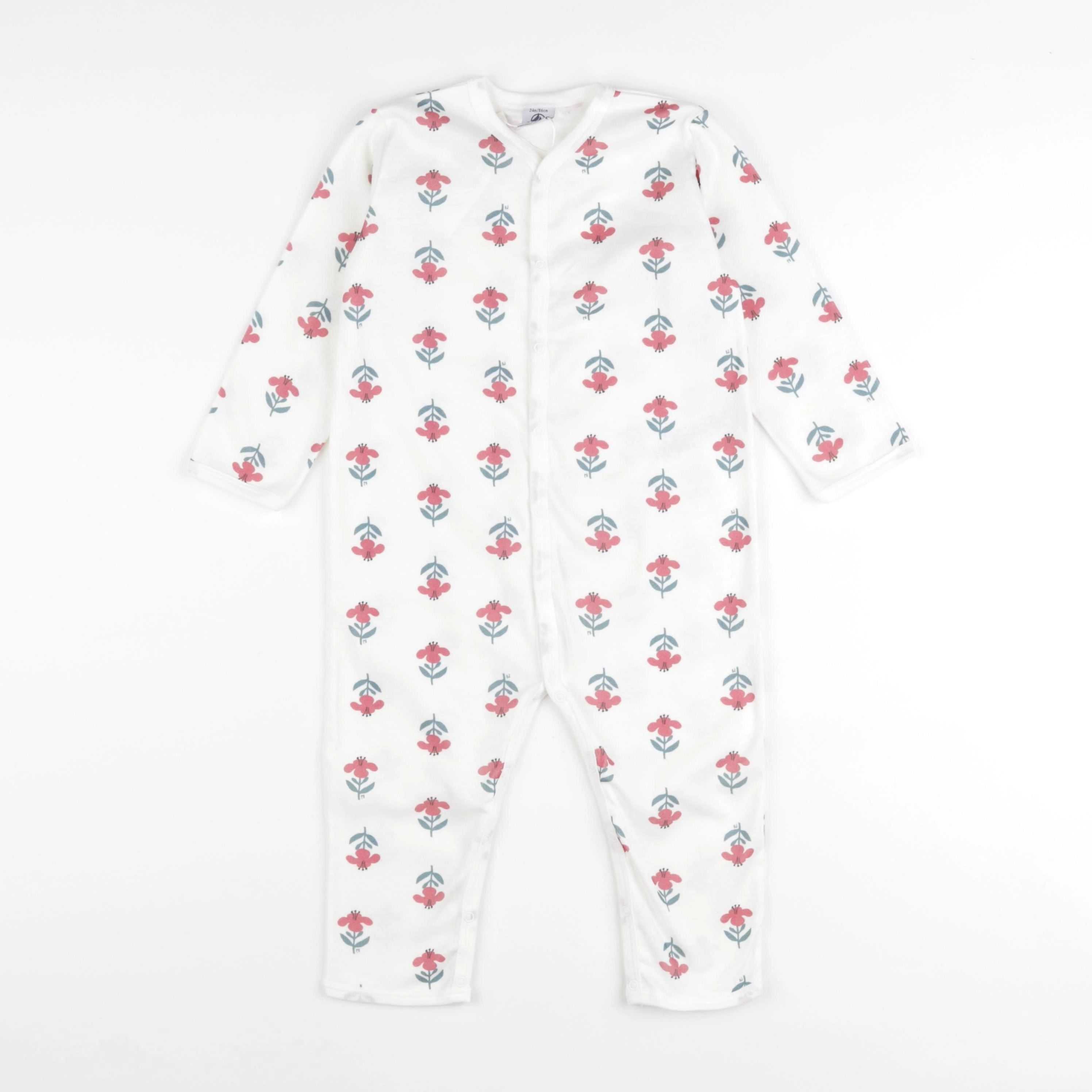 Petit Bateau - pyjama coton beige - 18 mois