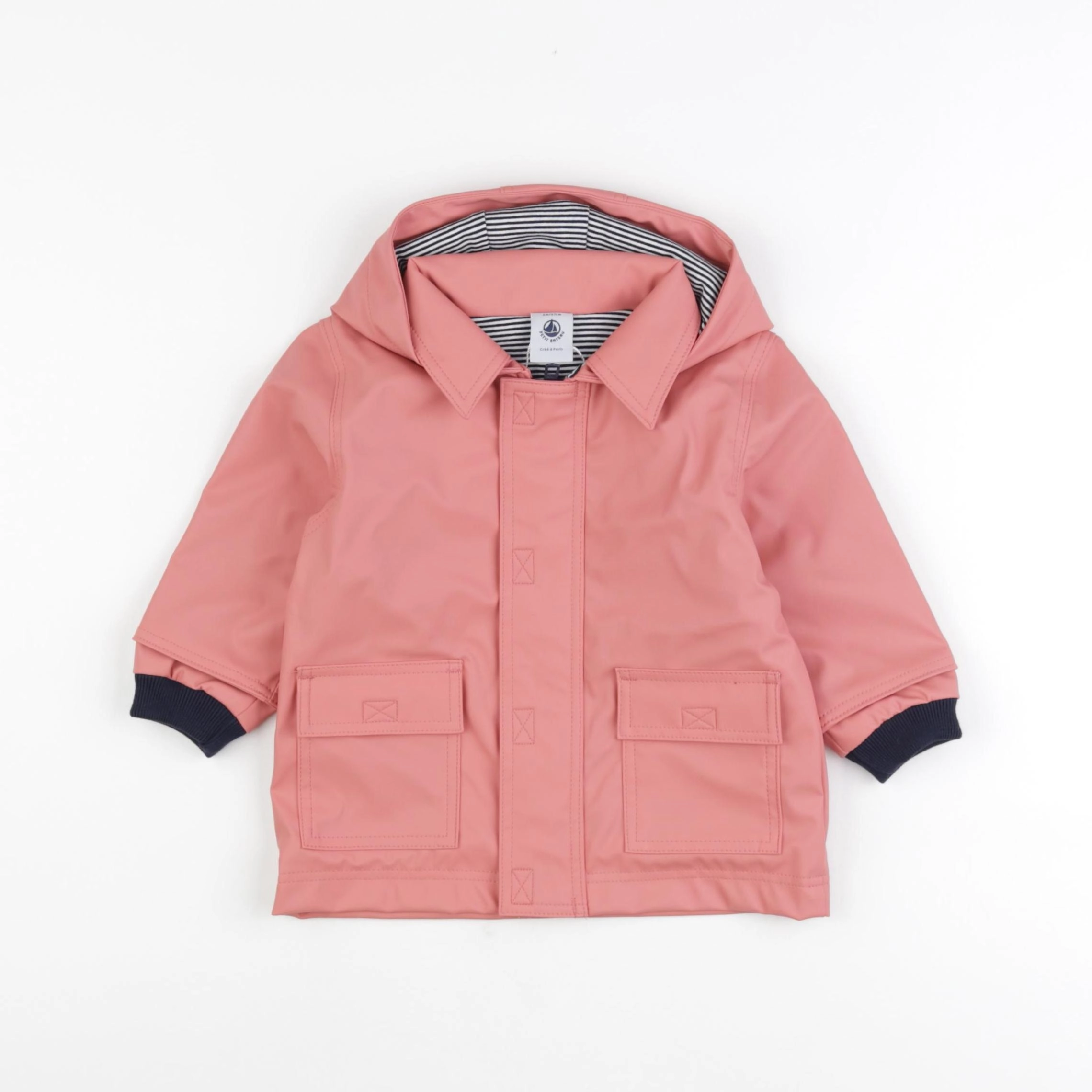Petit Bateau - imperméable rose - 18 mois