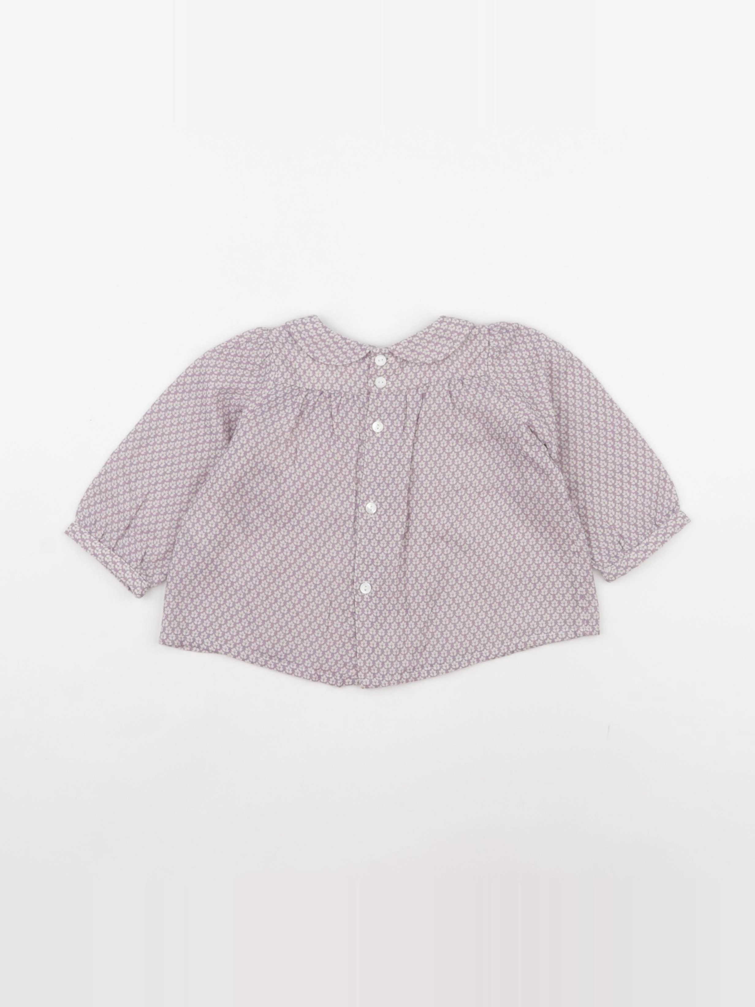 Bonpoint - blouse violet - 6 mois