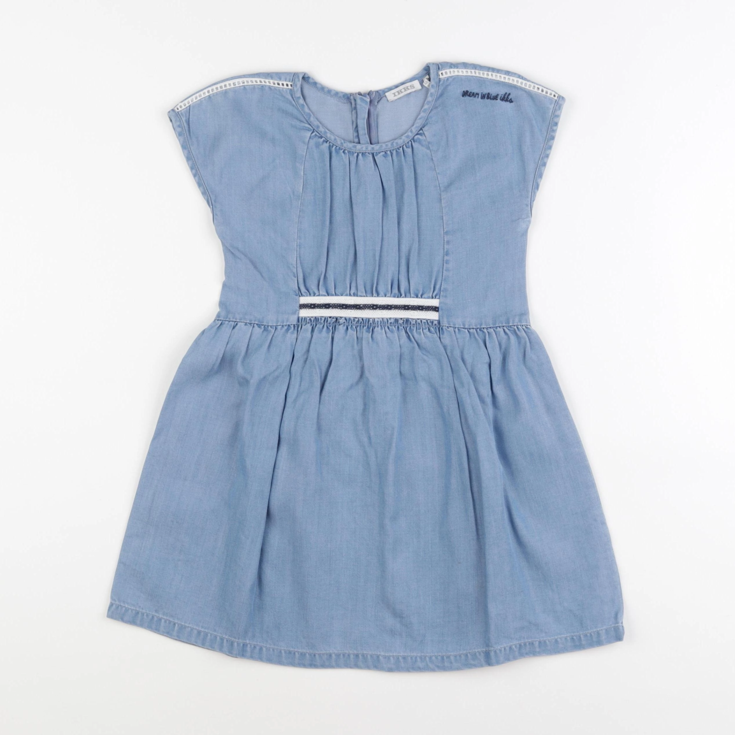 IKKS - robe bleu - 4 ans
