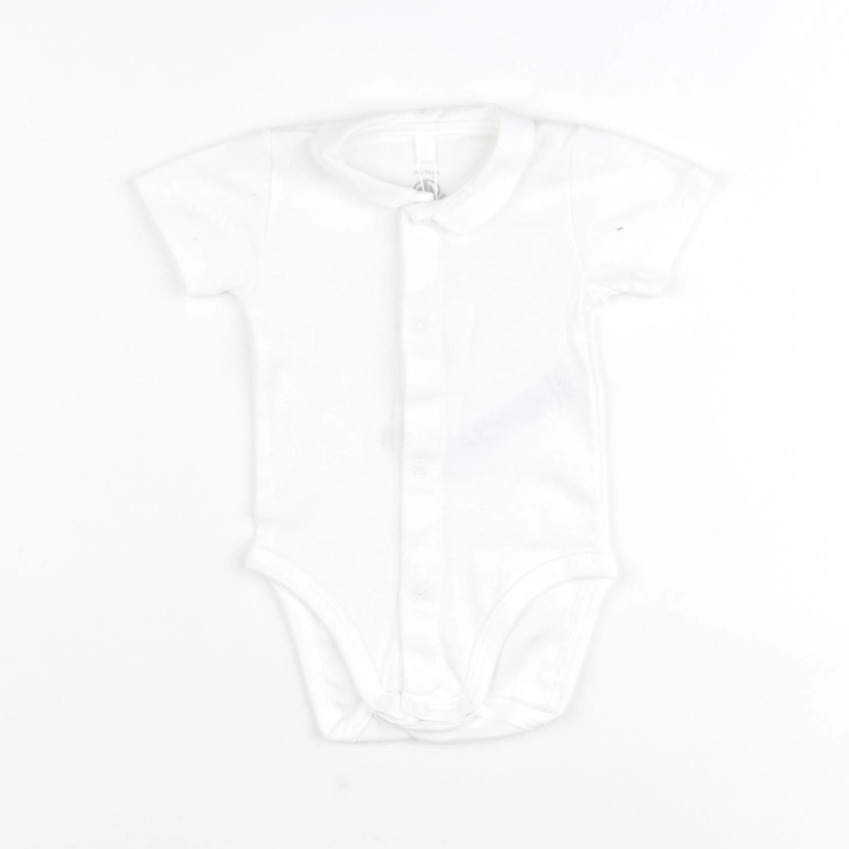 Petit Bateau - body à col blanc - 12 mois