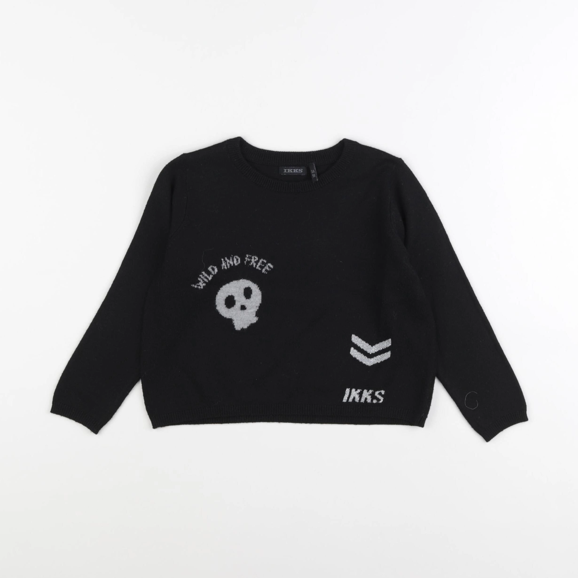 IKKS - pull noir - 3 ans
