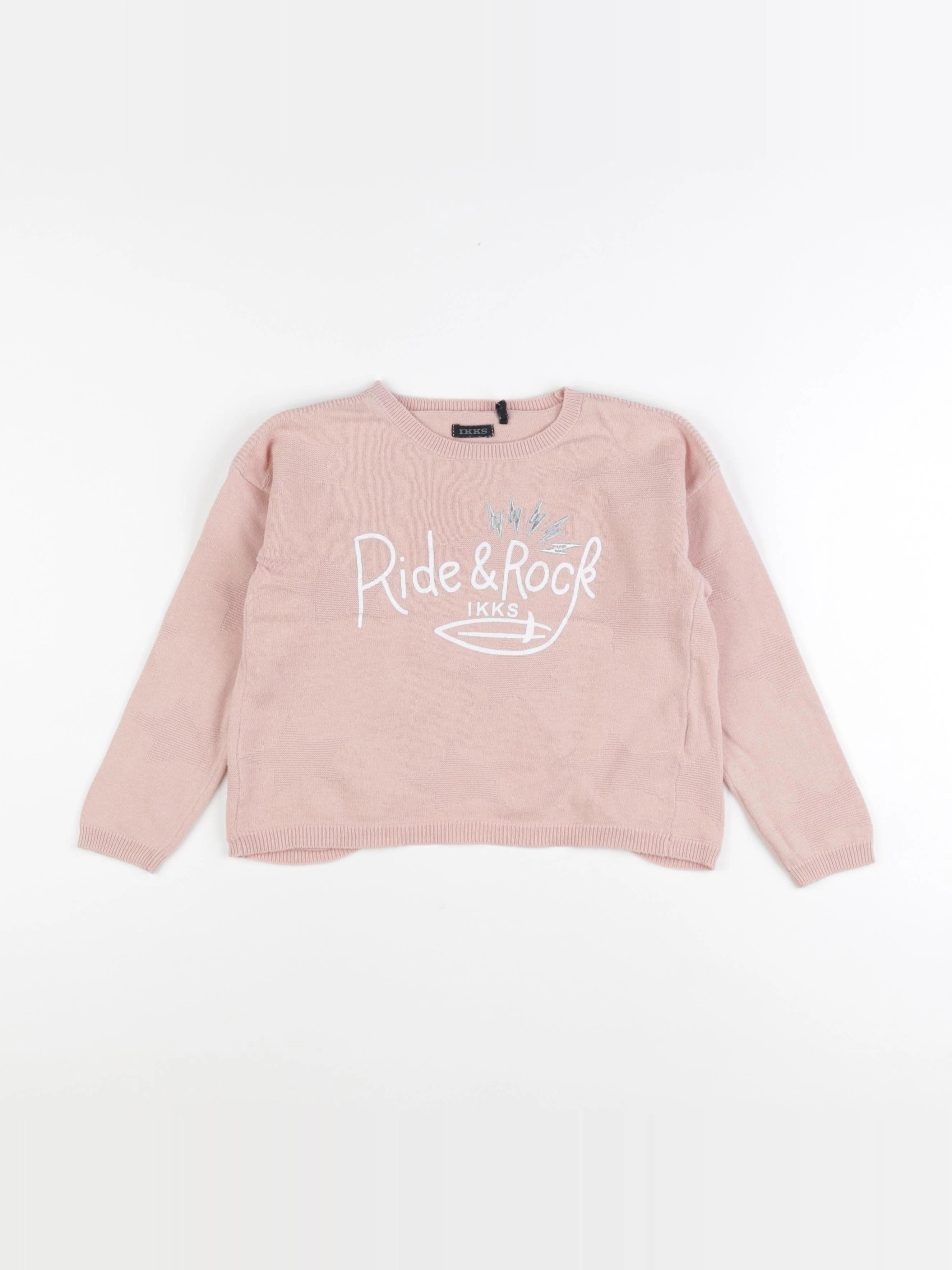 IKKS - pull rose - 4 ans