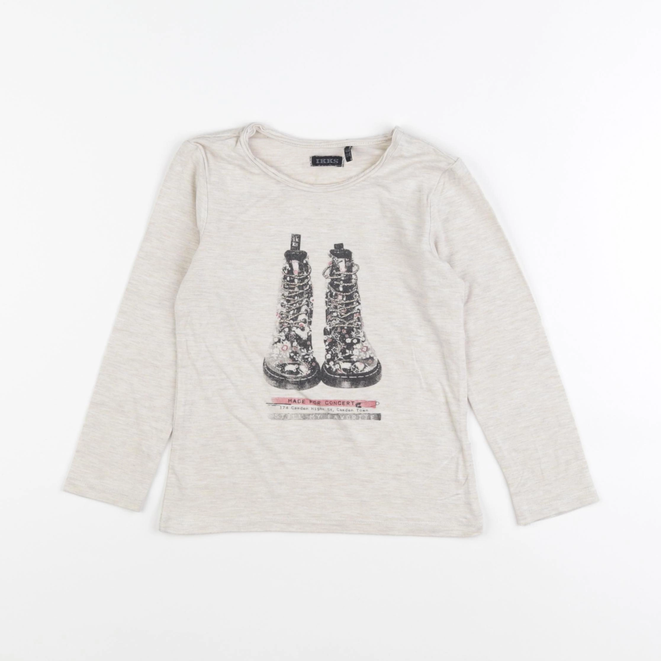 IKKS - tee-shirt beige - 4 ans
