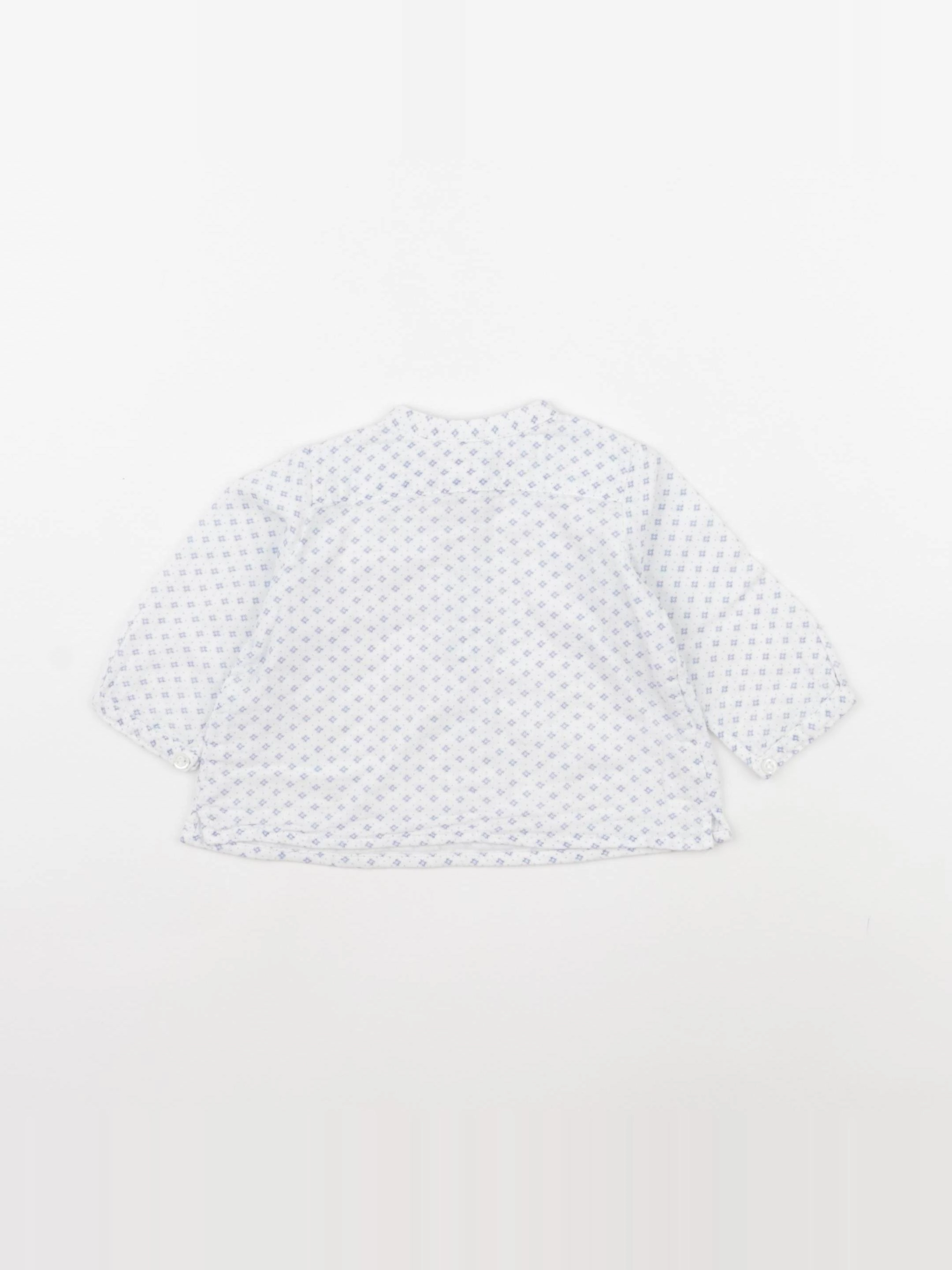 Bonpoint - blouse bleu, blanc - 3 mois