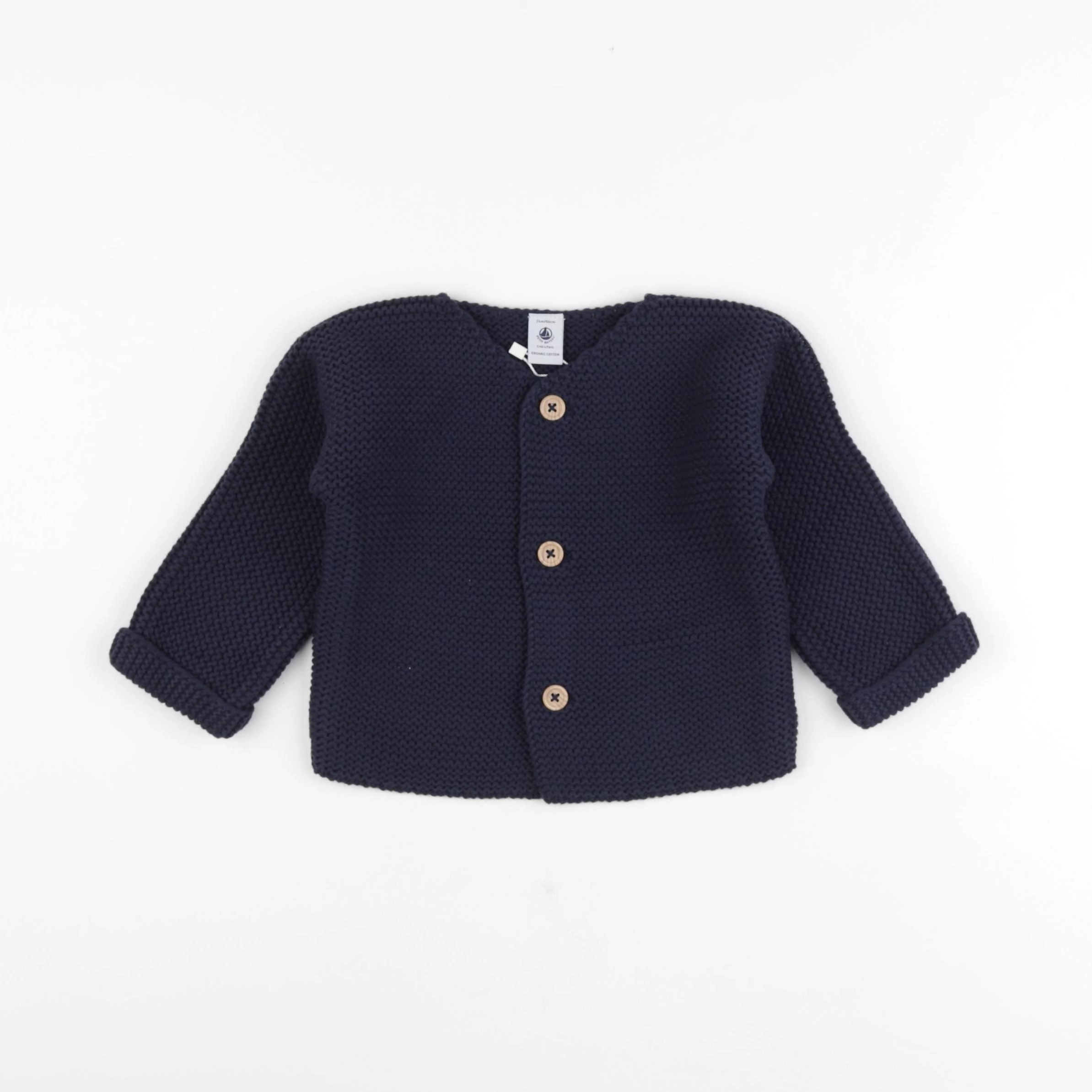 Petit Bateau - gilet bleu - 24 mois