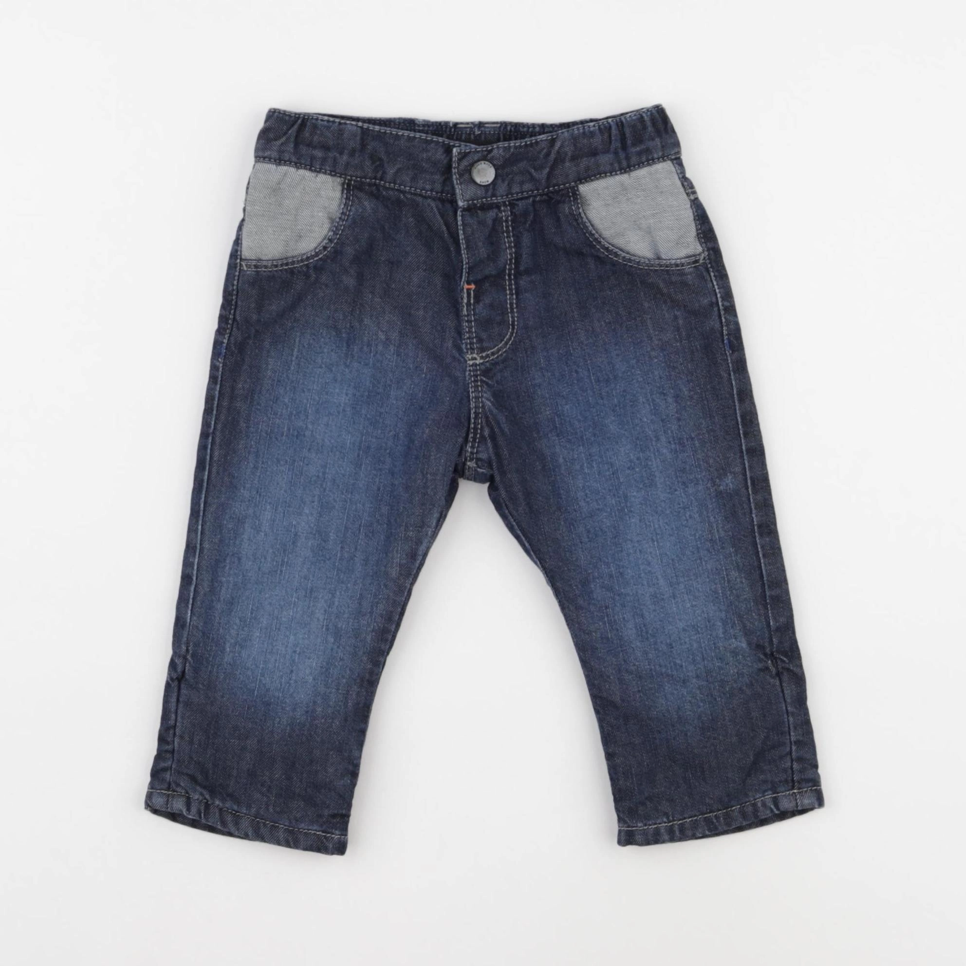 Hugo Boss - jean doublé bleu - 6 mois