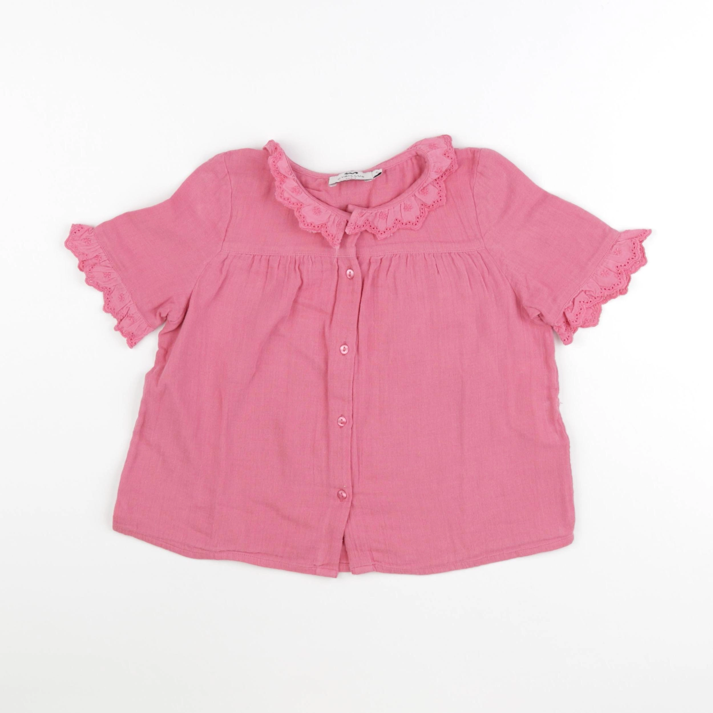 Cyrillus - blouse rose - 6 ans
