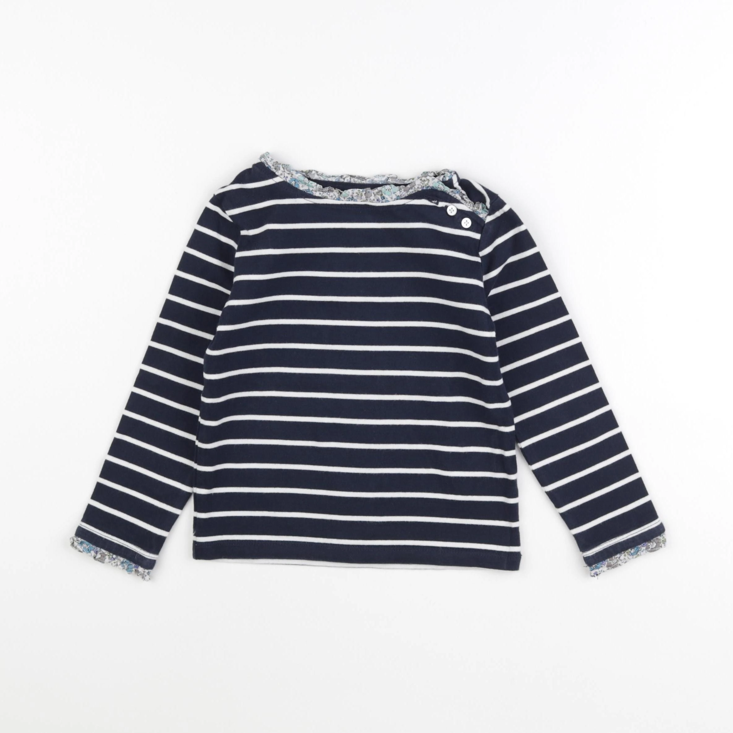 Cyrillus - tee-shirt bleu - 4/6 ans