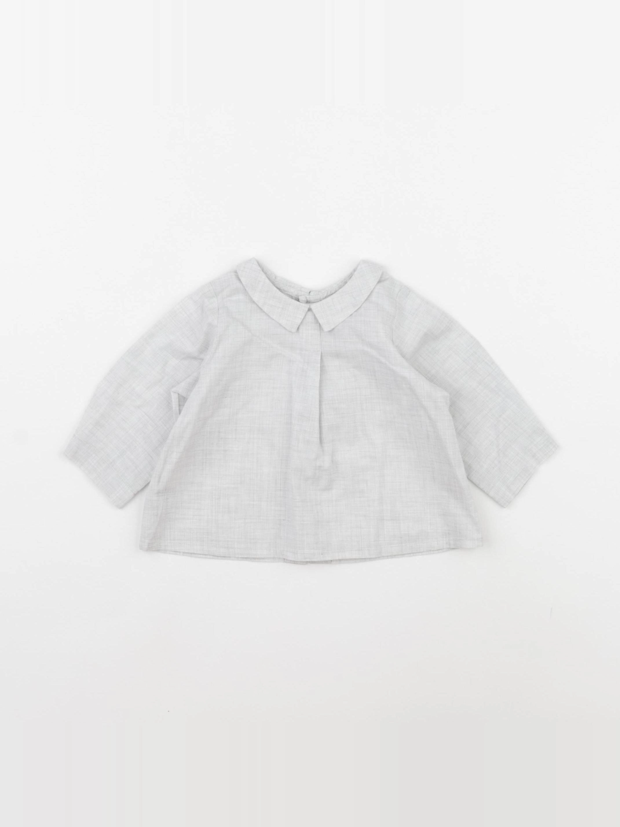 Bonpoint - blouse gris - 3 mois