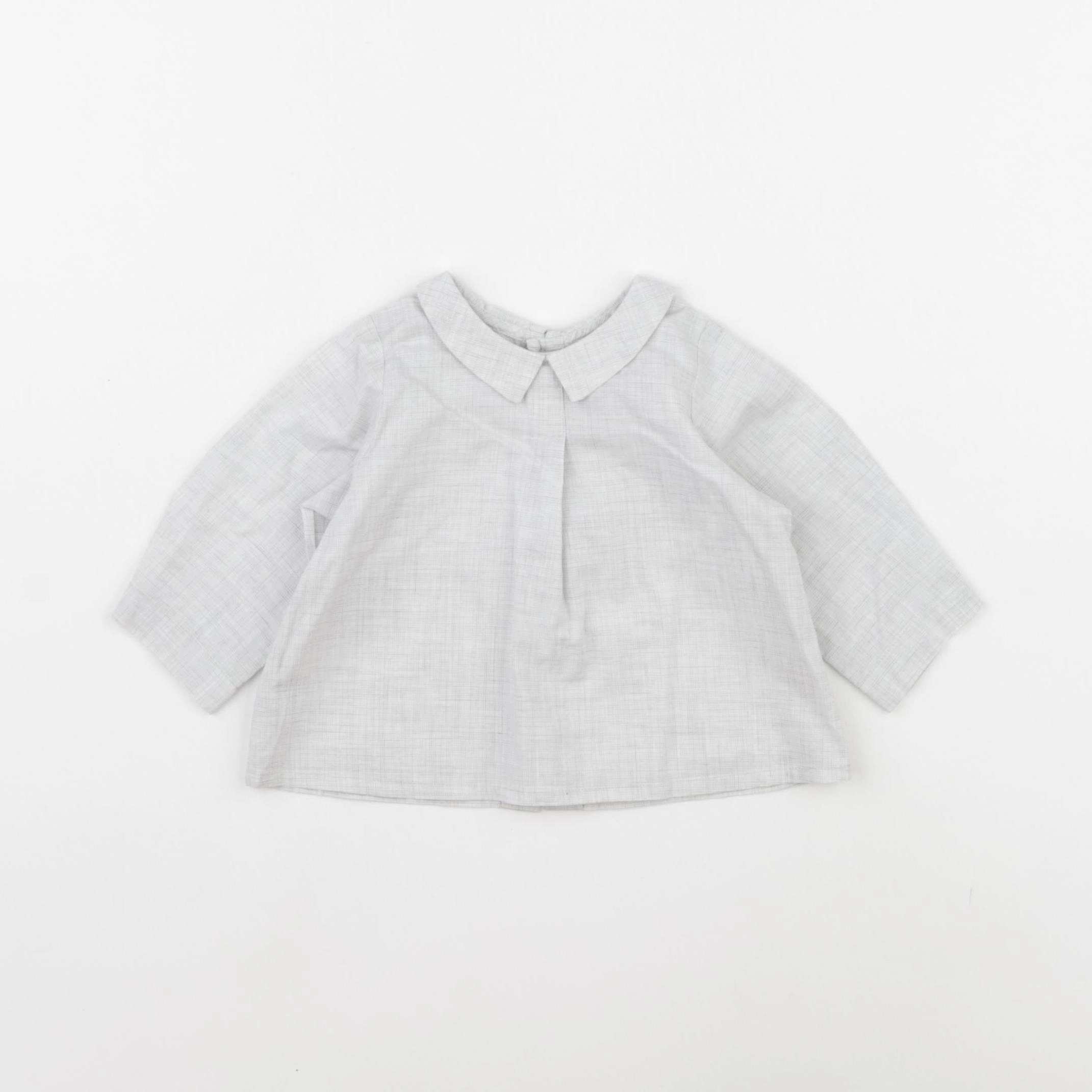 Bonpoint - blouse gris - 3 mois