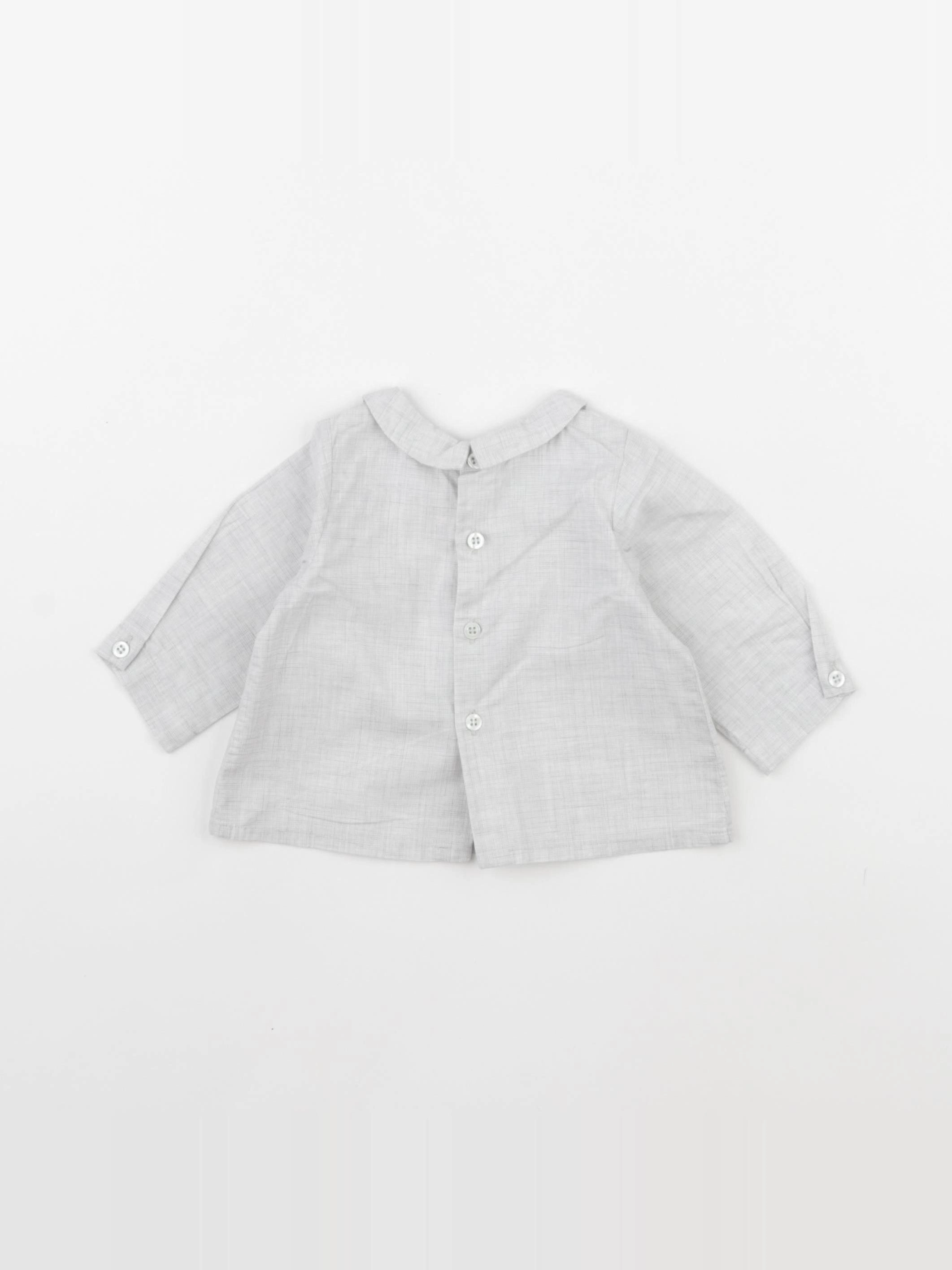 Bonpoint - blouse gris - 3 mois