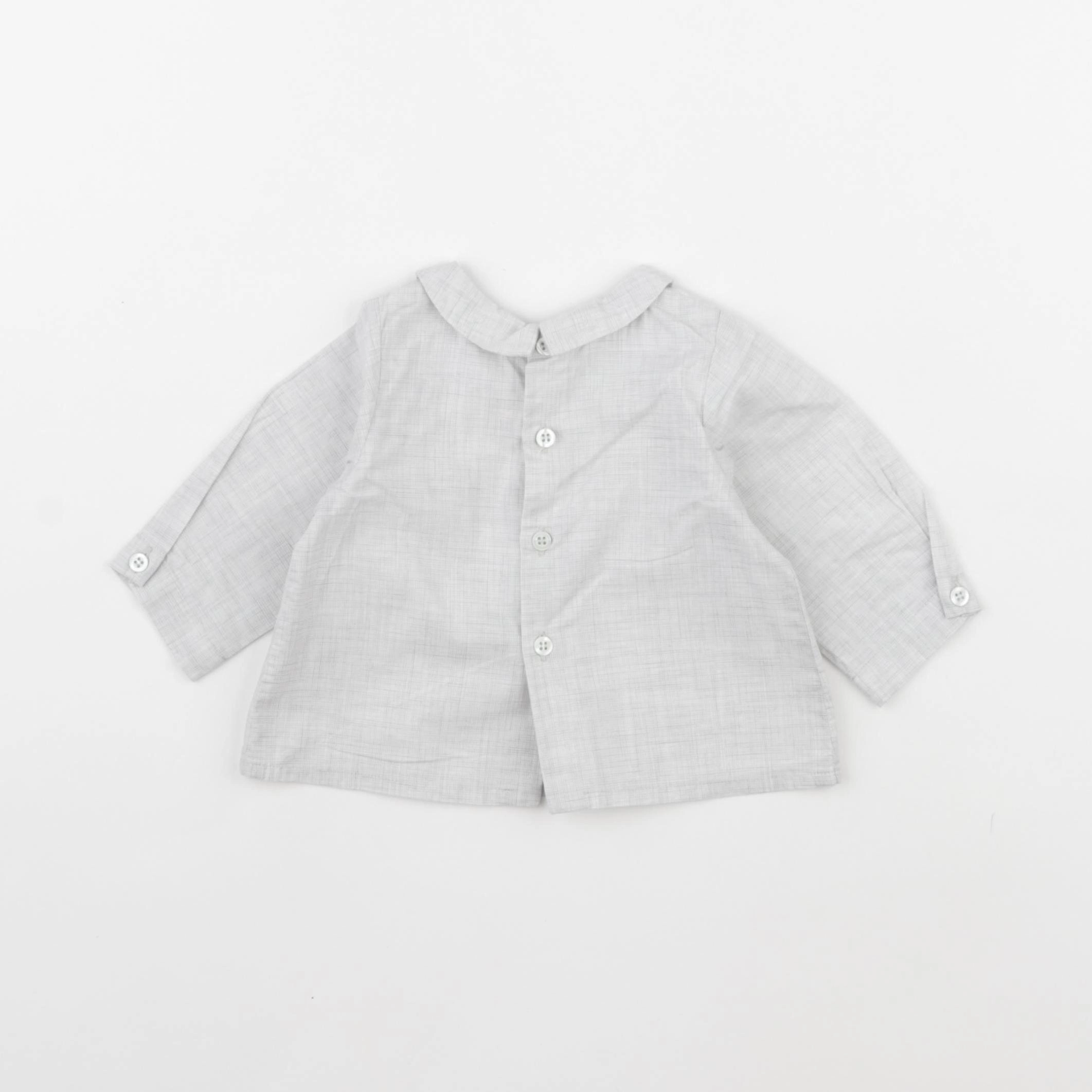 Bonpoint - blouse gris - 3 mois