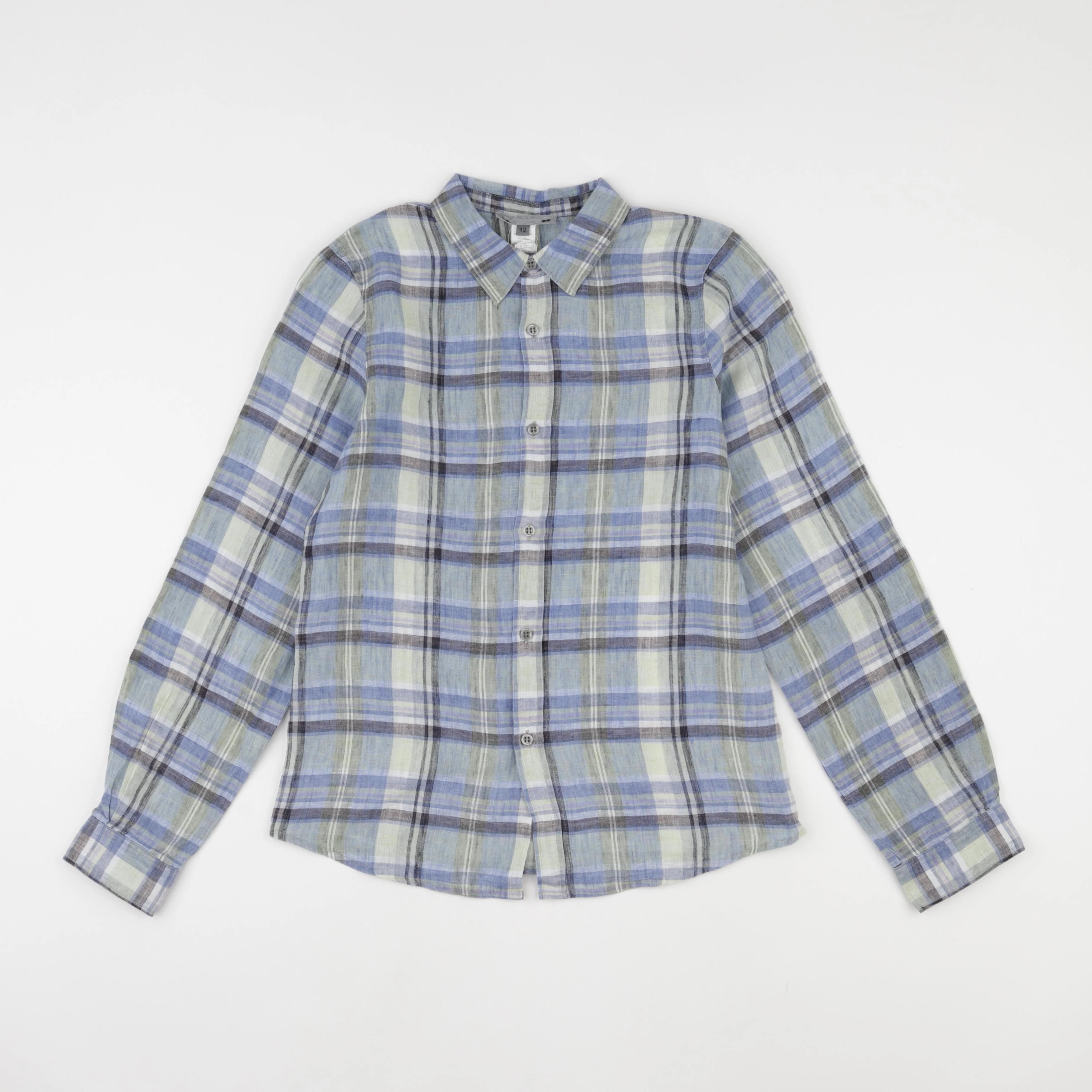 Bonpoint - chemise bleu, vert - 12 ans