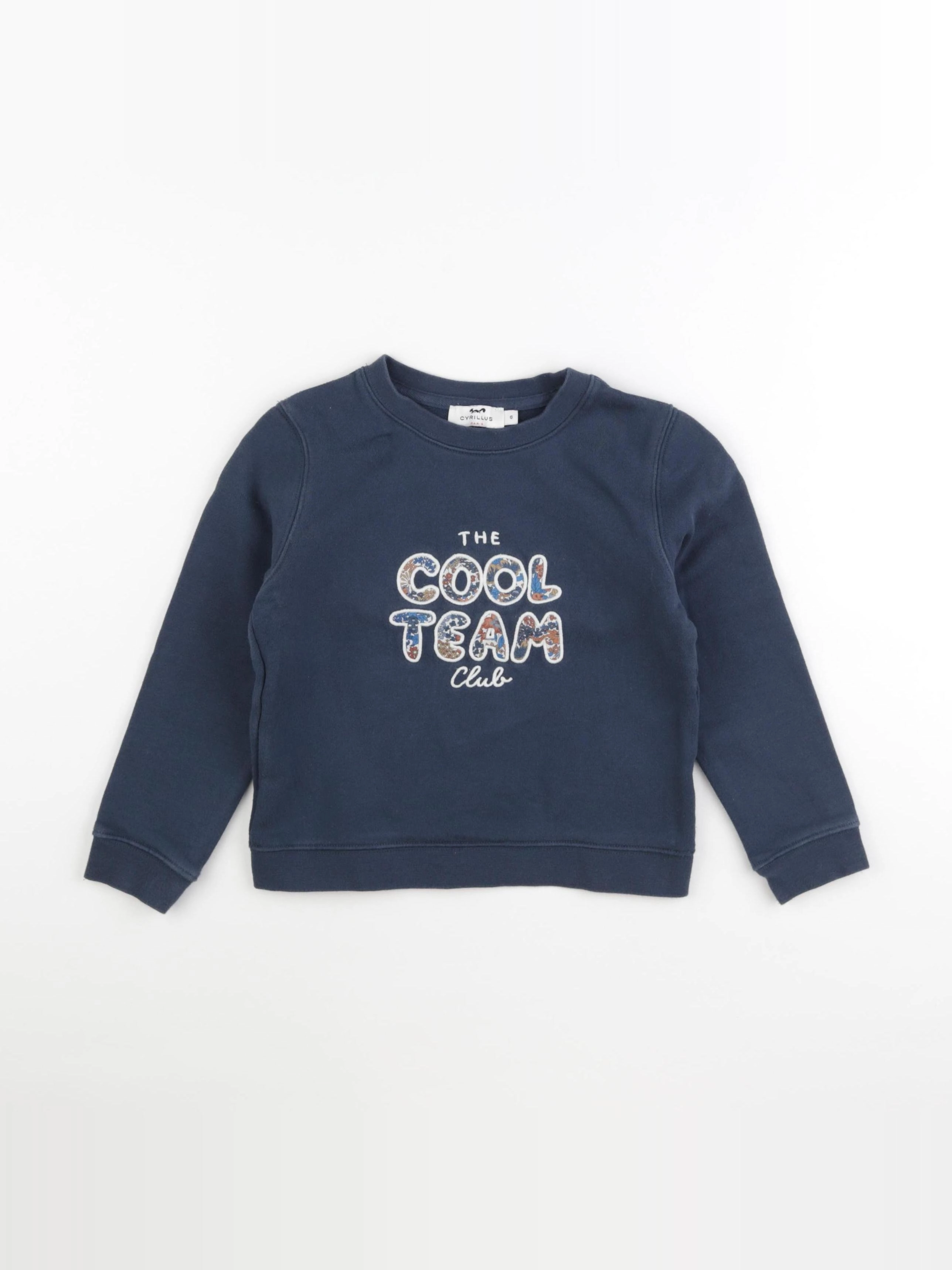 Cyrillus - sweat bleu - 6 ans