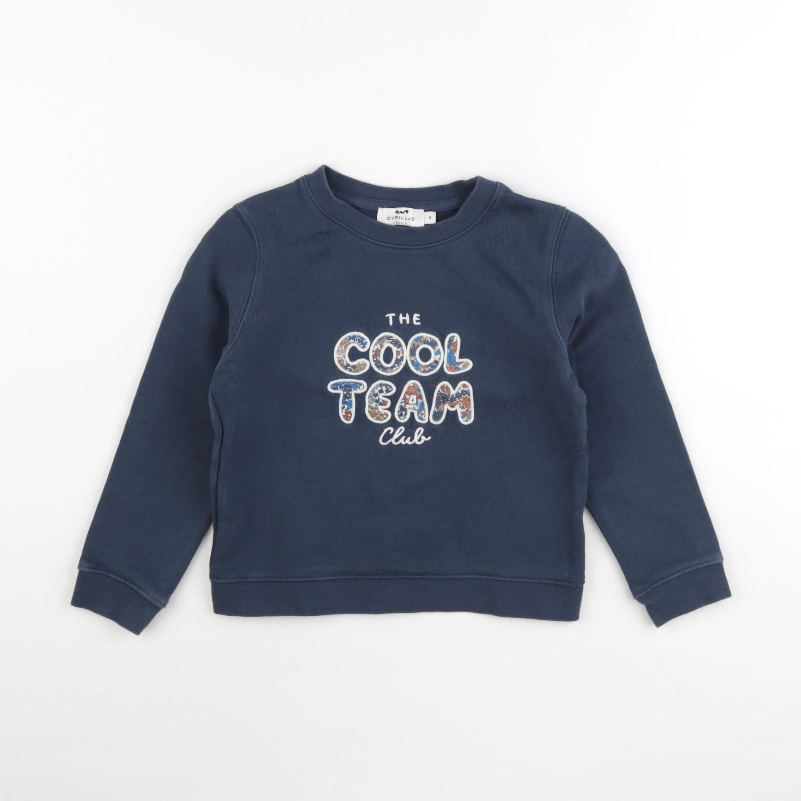 Cyrillus - sweat bleu - 6 ans