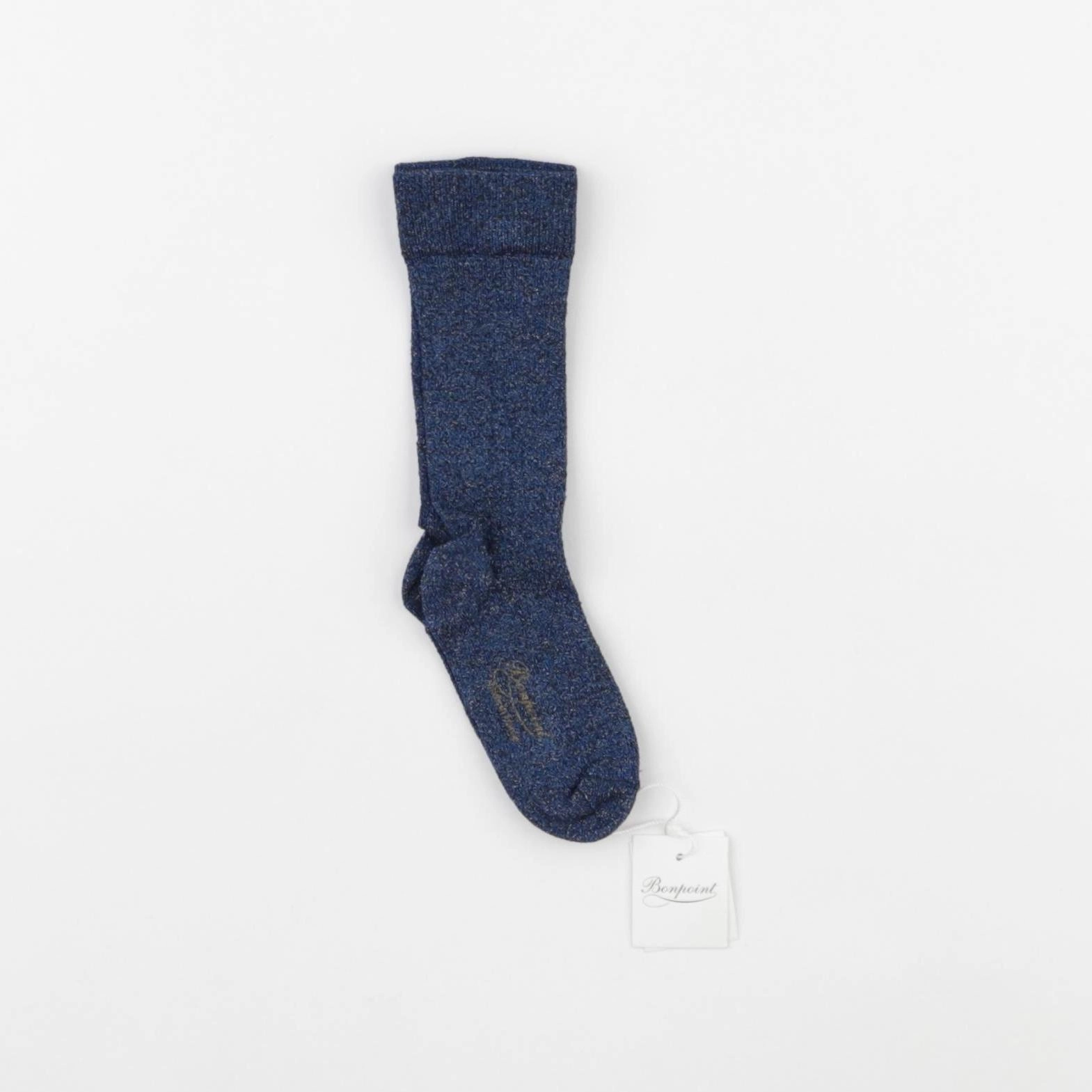 Bonpoint - chaussettes bleu, argent - 0/1 mois