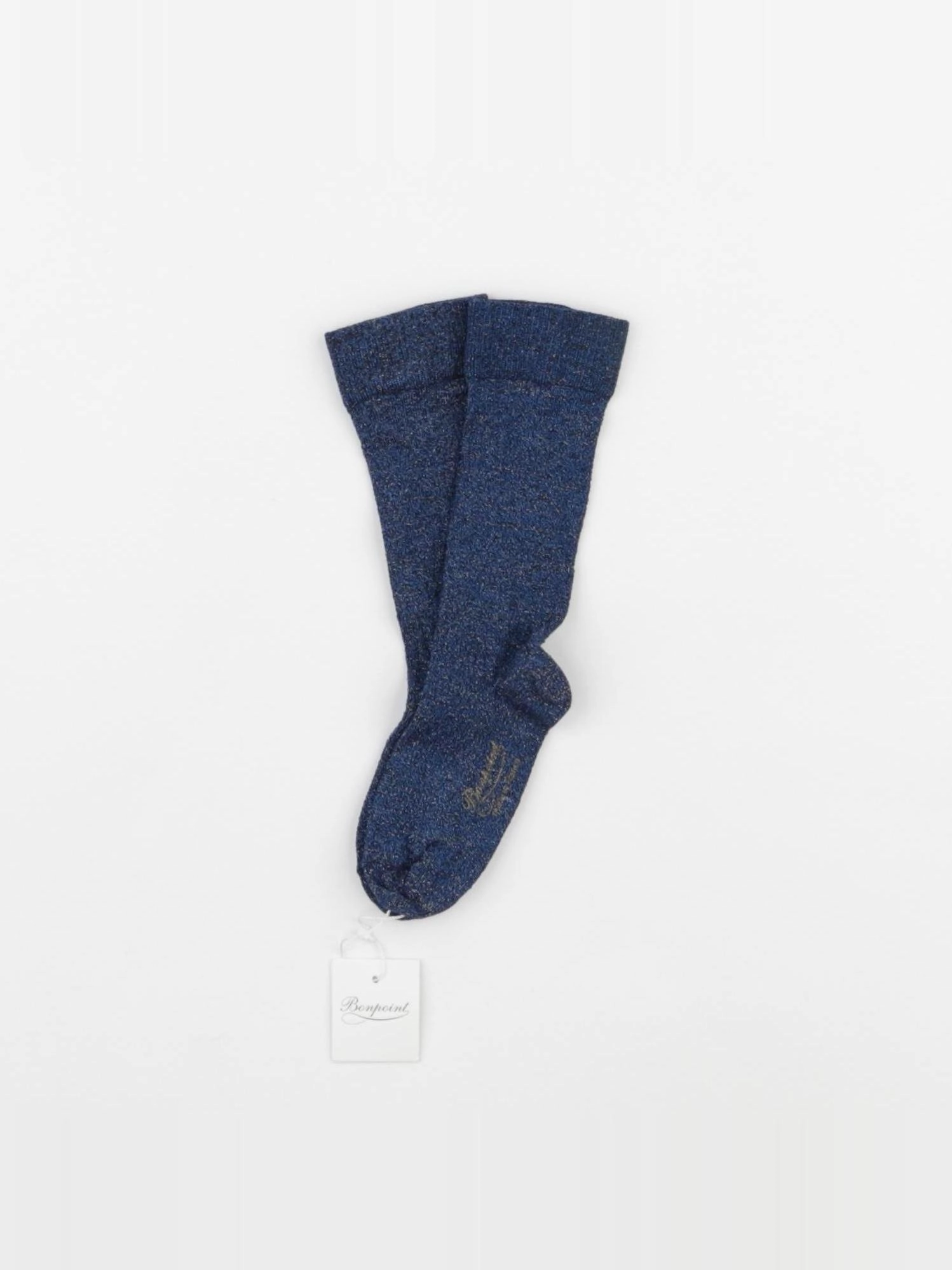 Bonpoint - chaussettes bleu, argent - 0/1 mois