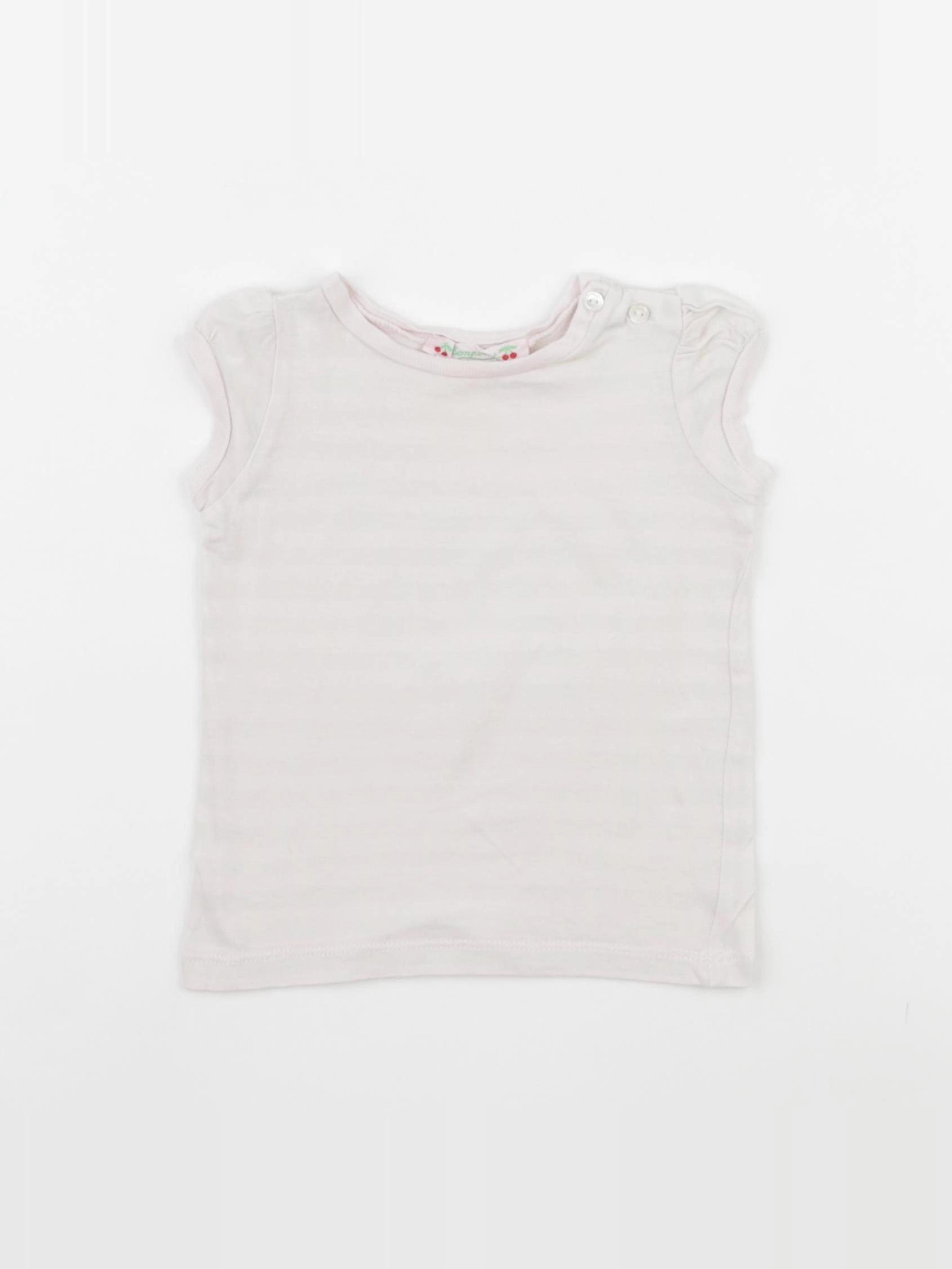 Bonpoint - tee-shirt rose - 12 mois