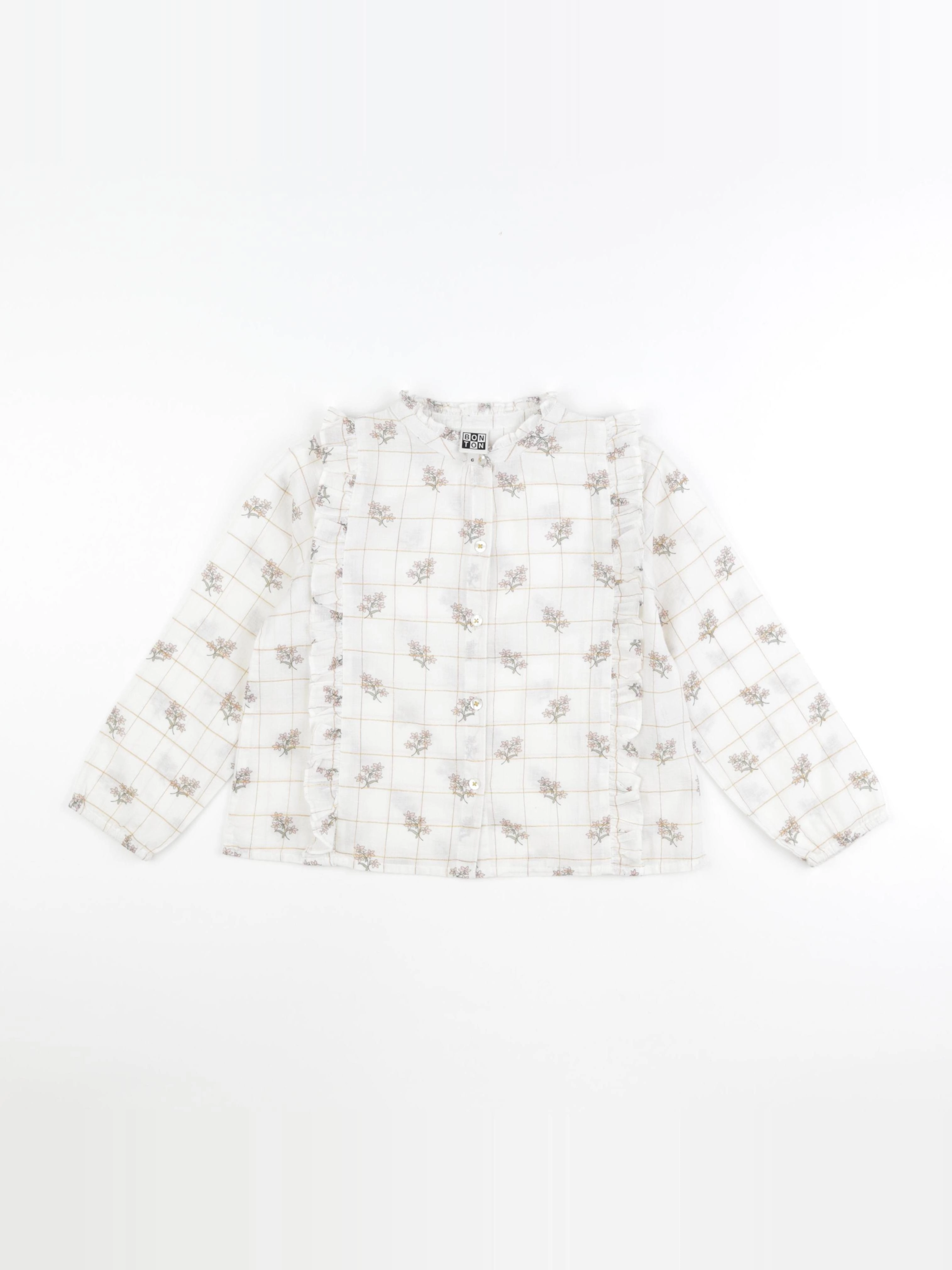 Bonton - blouse beige - 6 ans